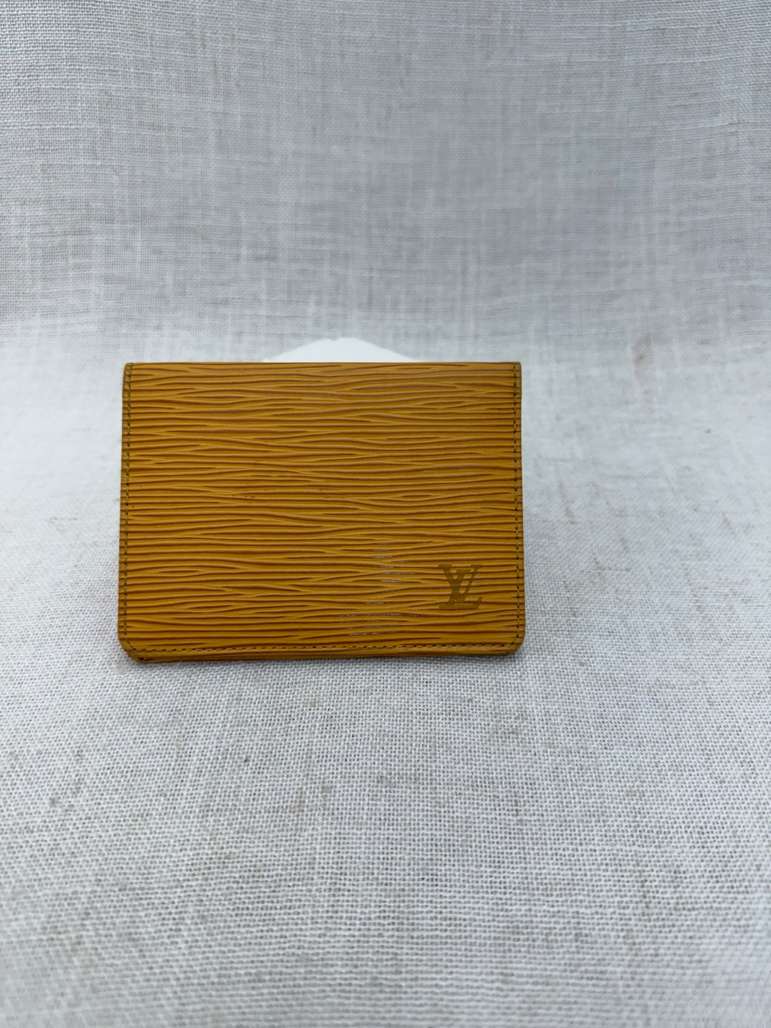 Louis Vuitton Yellow Epi Leather ID Case