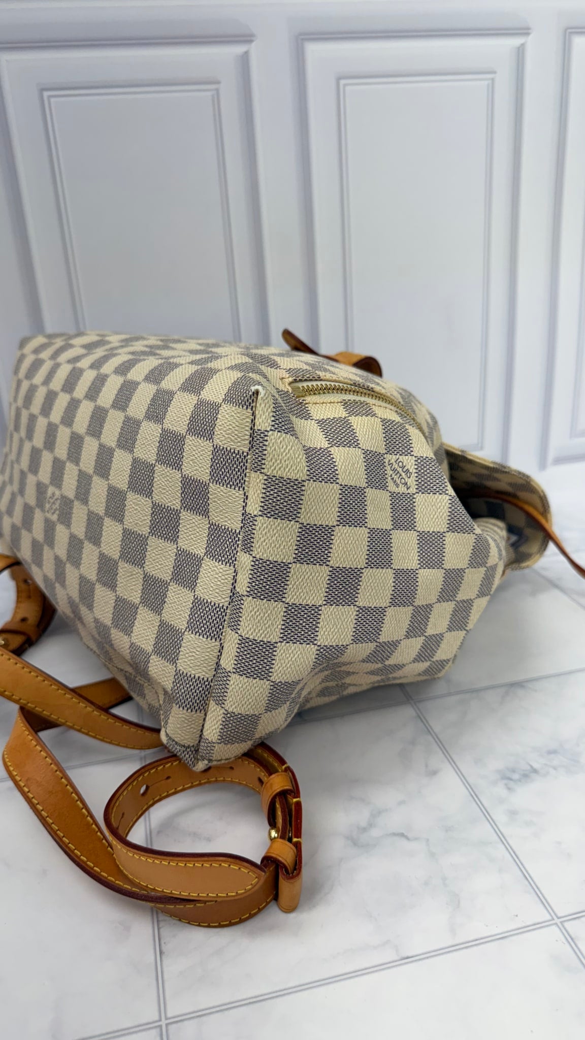 Louis Vuitton Damier Azur Sperone Medium Backpack 