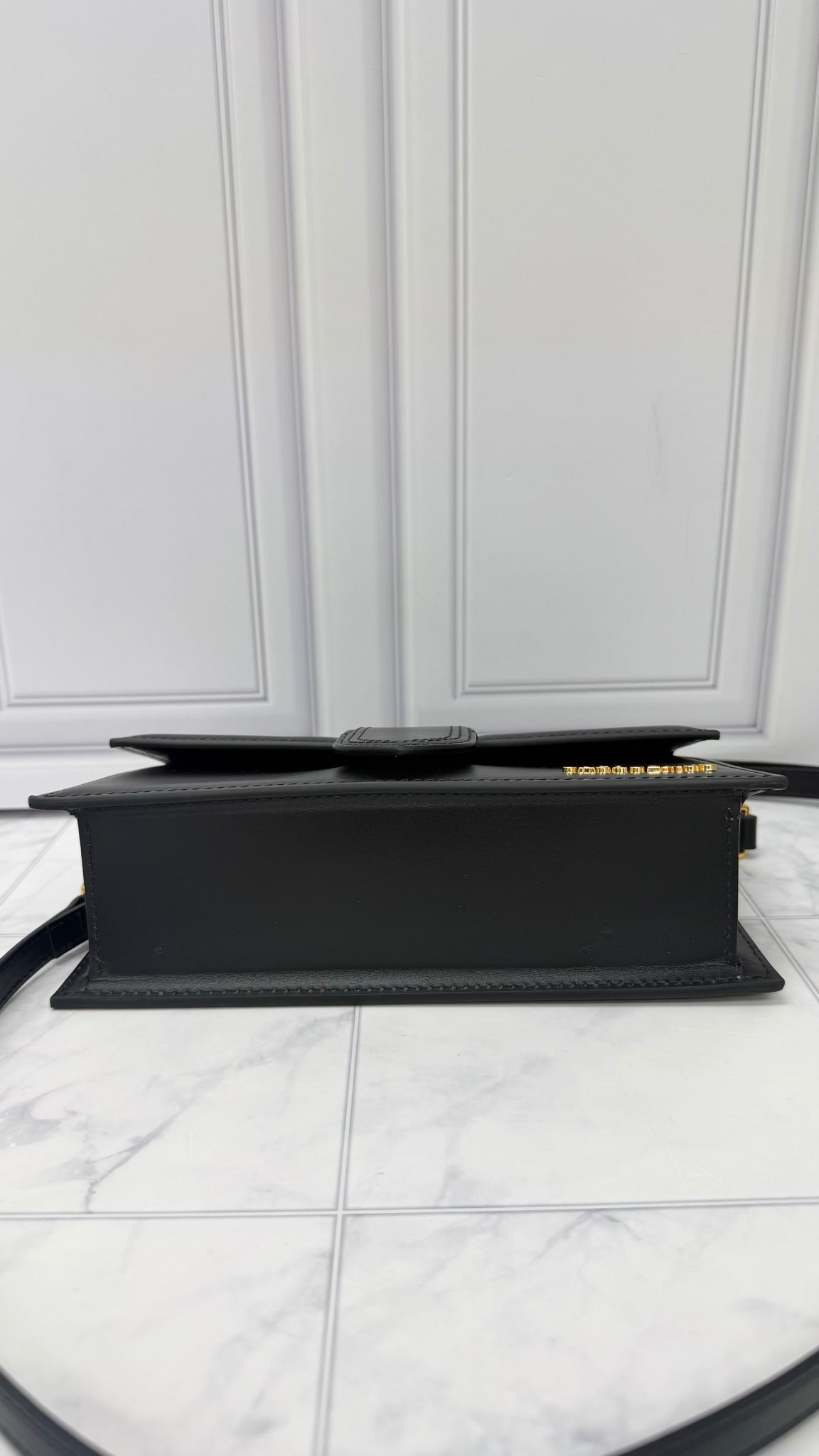 BRAND NEW - Jacquemus Black Leather Le Grand Bambino Handbag 2Way Handbag