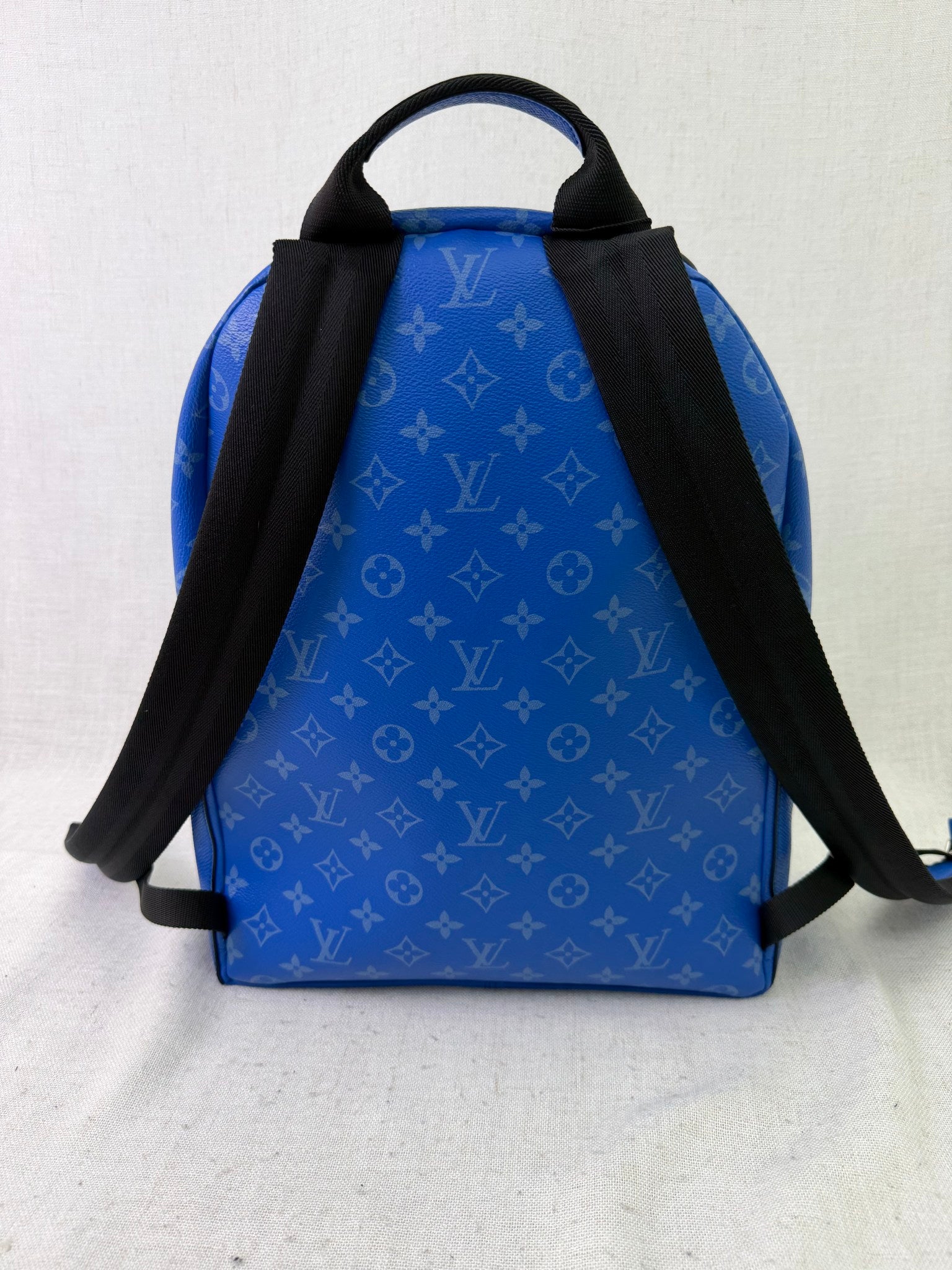 Louis Vuitton Agave Blue Taigarama Monogram Discovery Backpack