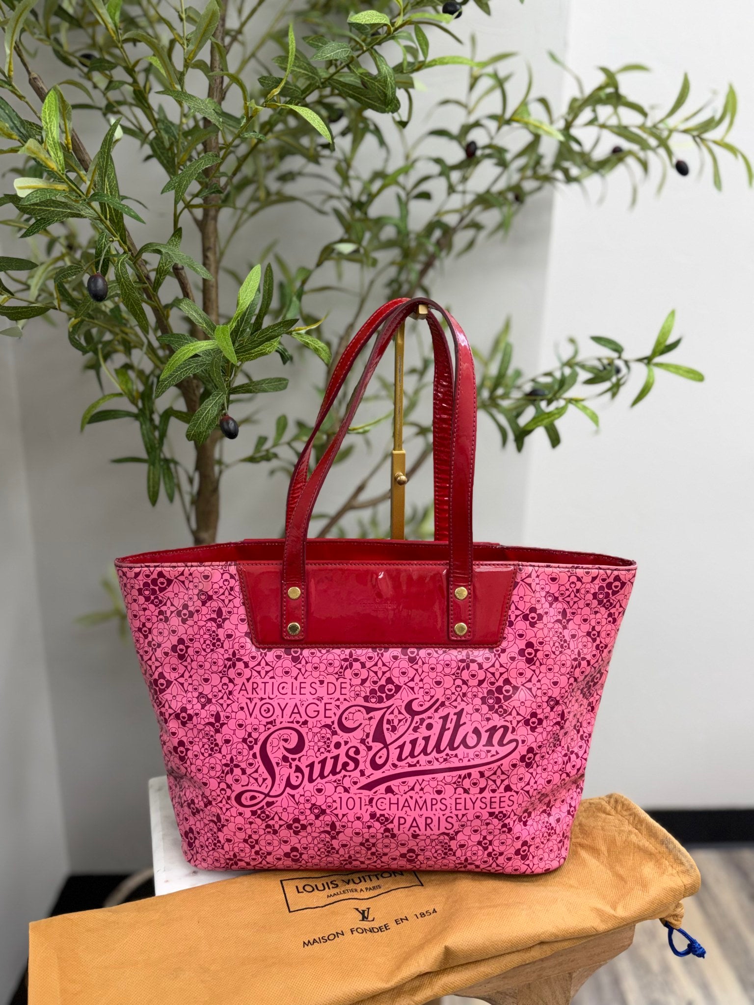 Louis Vuitton Pink Leather Cosmic Blossom PM Bag 
