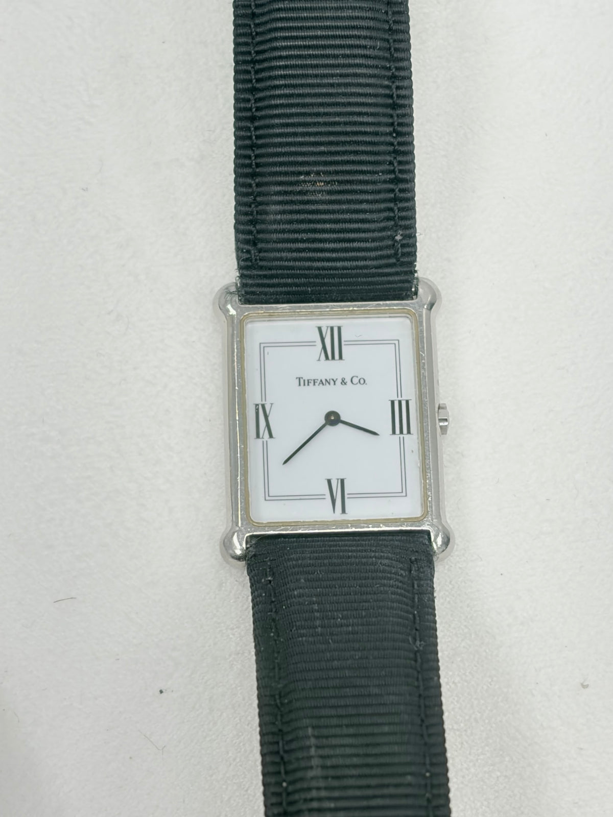 Tiffany & Co. Classic Square Black Band Watch