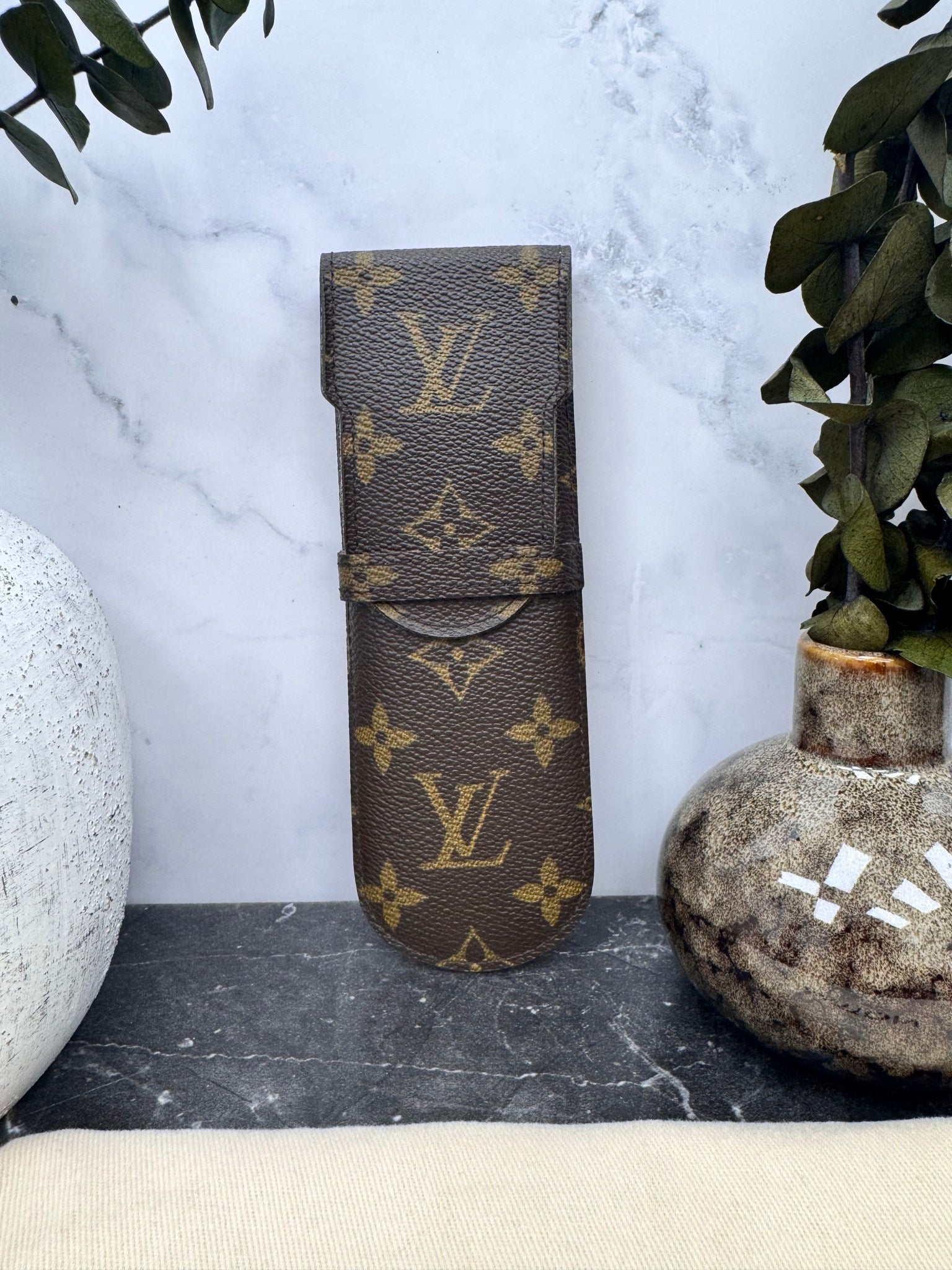 Louis Vuitton Monogram Etui Stylos Pen Case