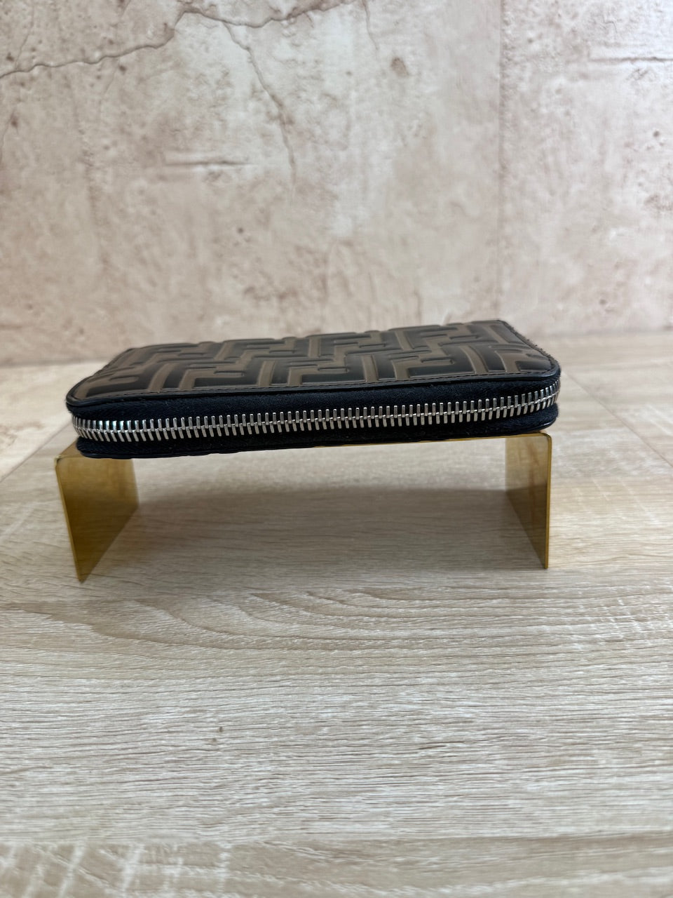 Fendi Zucca Leather Zippy Long Wallet 