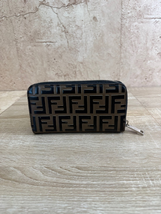 Fendi Zucca Leather Zippy Long Wallet 