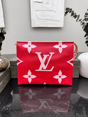 Louis Vuitton Red And Pink Monogram Giant Toiletry Pouch 26