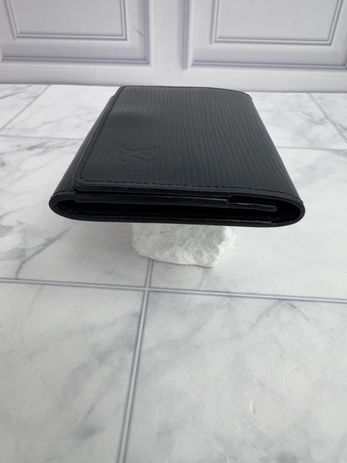 Louis Vuitton Black Epi Leather Card Case