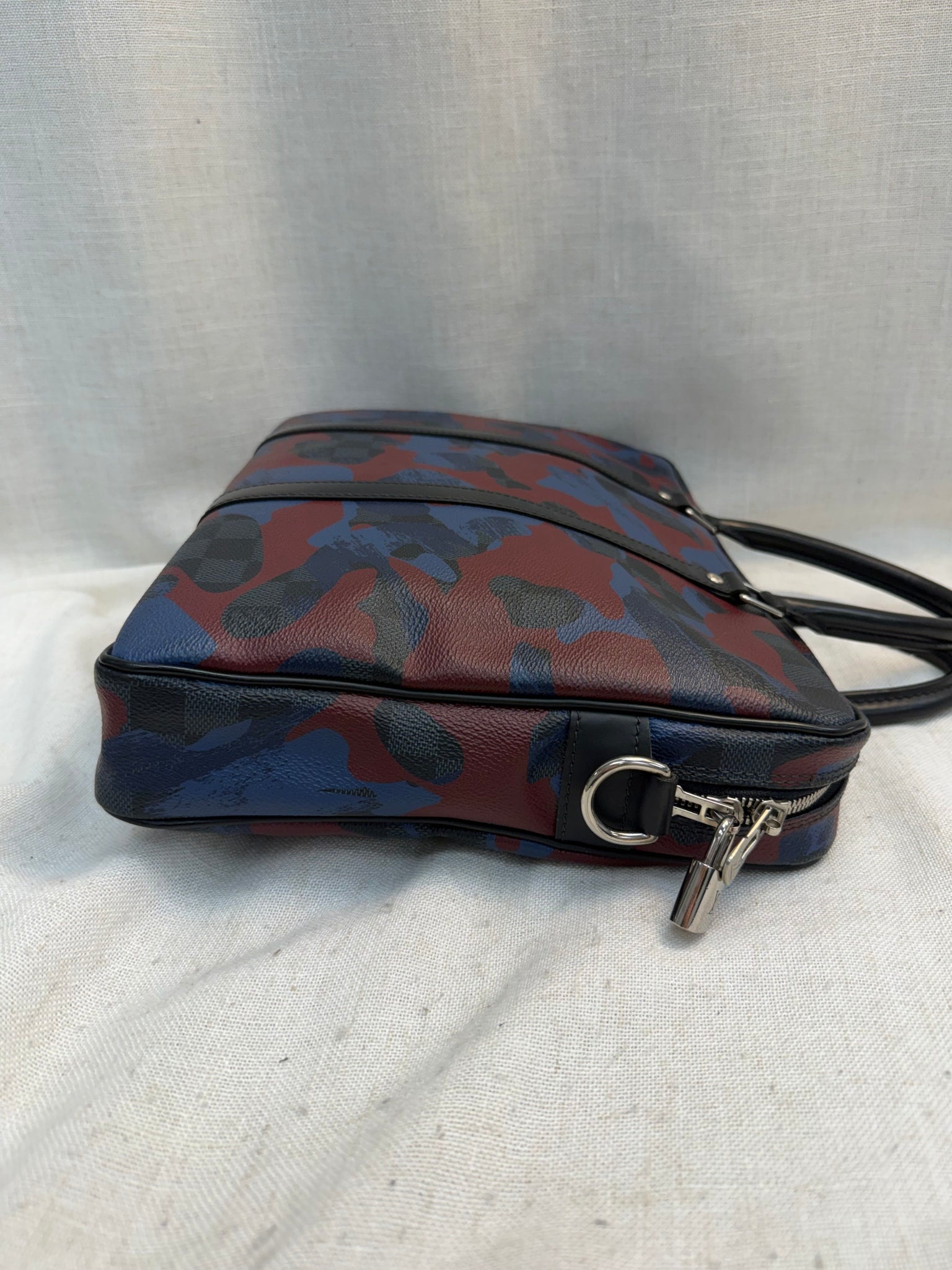 Louis Vuitton Camouflage Damier Colbalt Porte Documents Voyage PM Bag