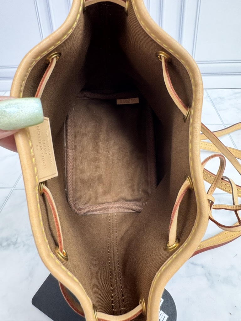 LIKE NEW - Louis Vuitton Monogram Nano Noe Bucket Crossbody Bag
