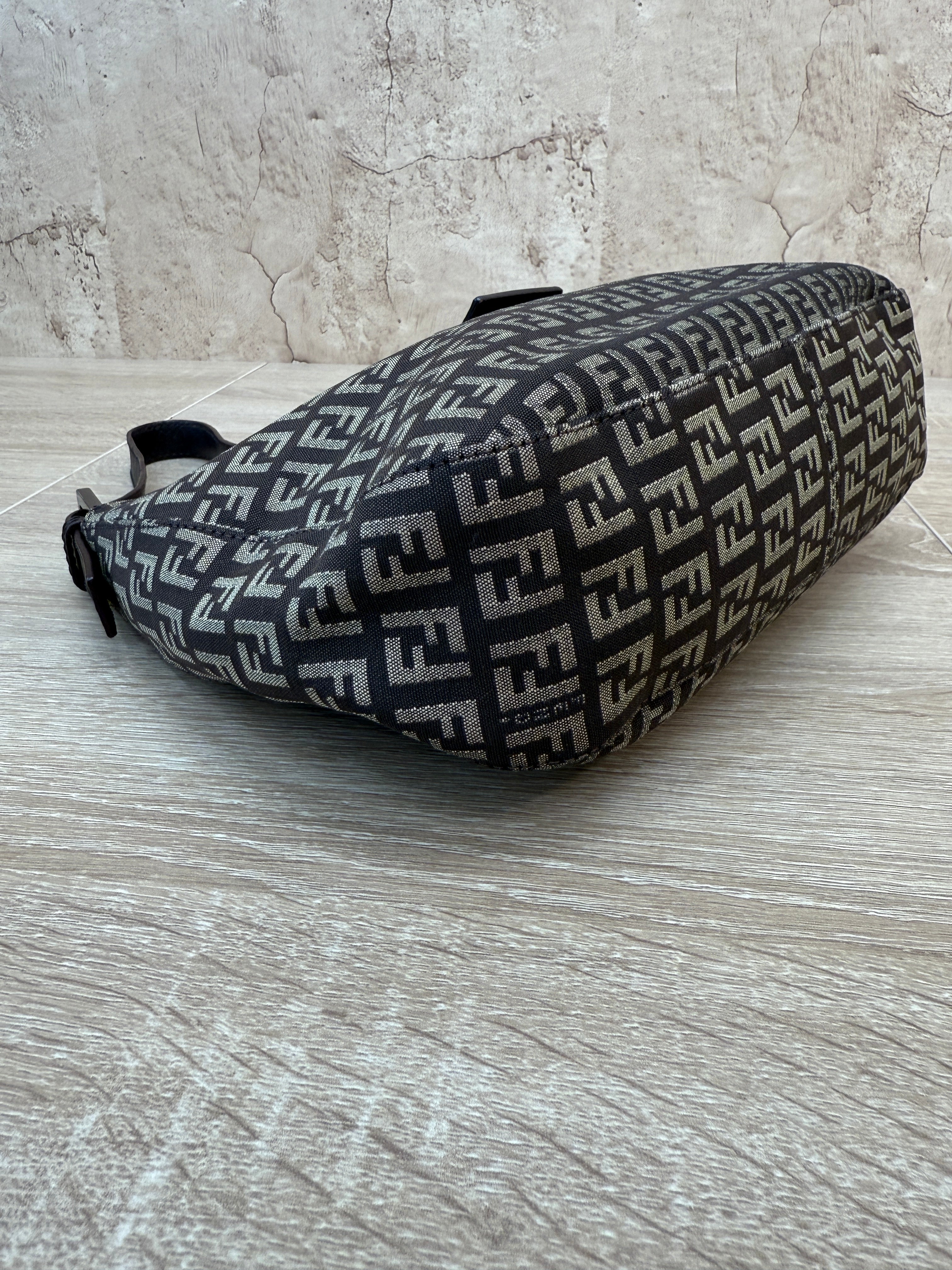 Fendi Zucchino Canvas Vintage Hobo Bag