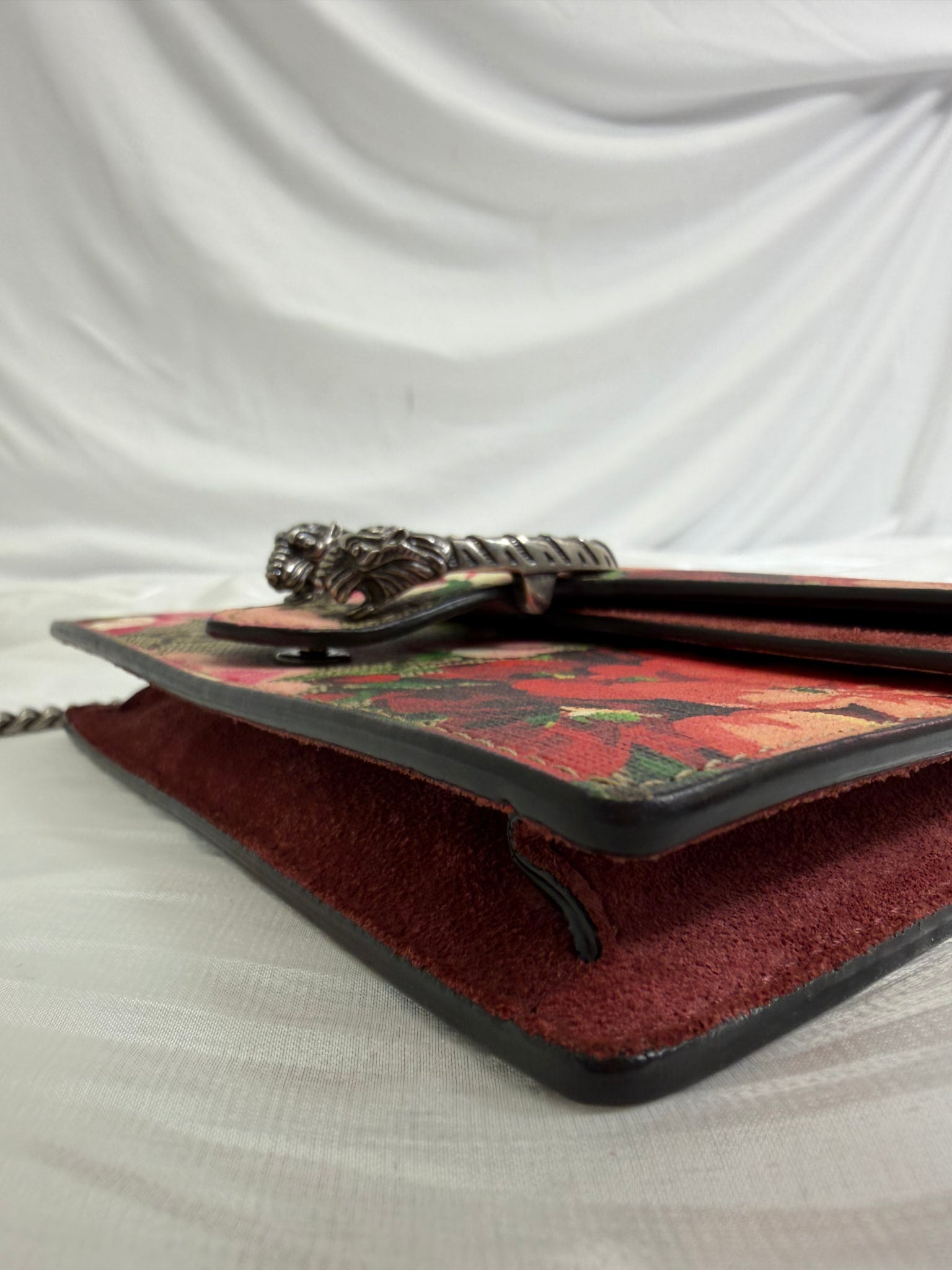 Gucci GG Supreme Pink Blooms Super Mini Dionysus Bag