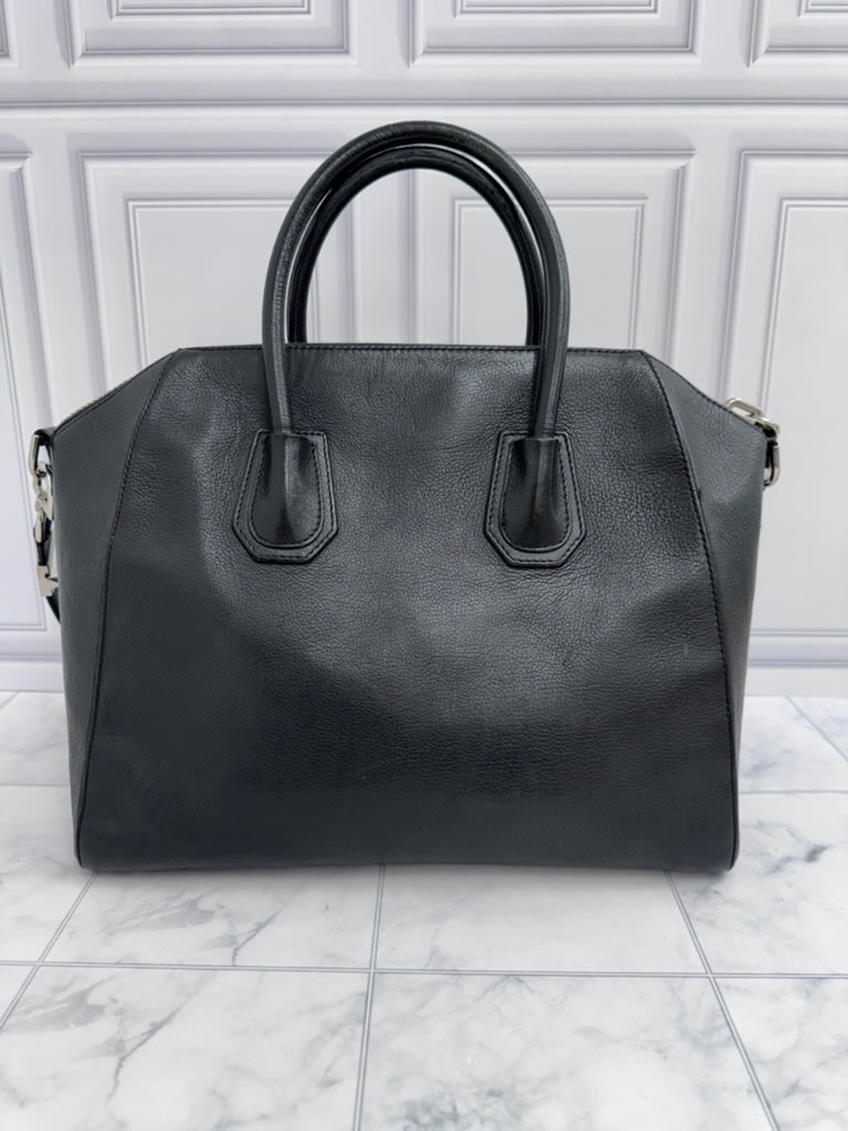 Givenchy Black Leather Antigona Medium 2Way Bag 