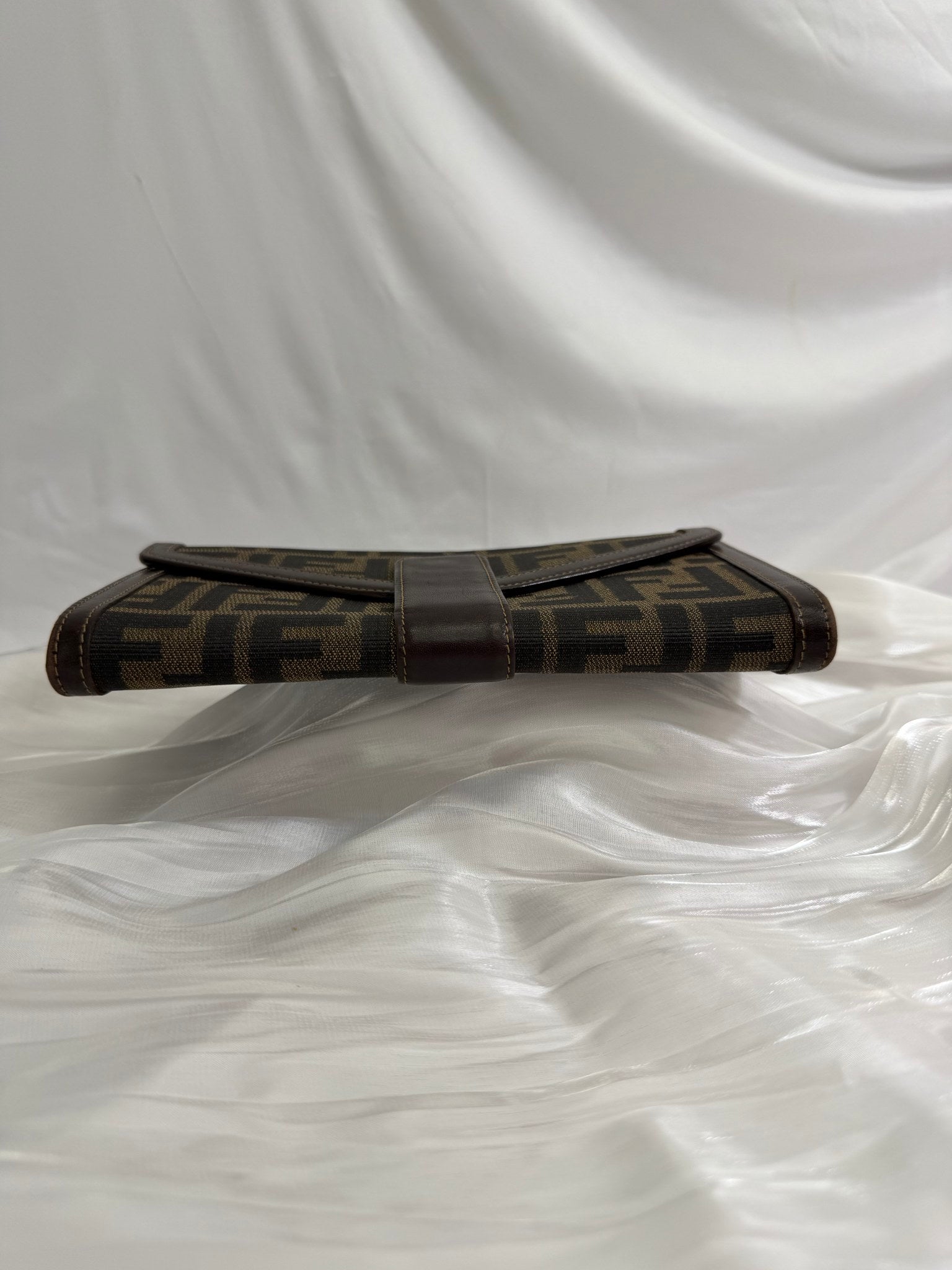 Fendi Brown Zucca Canvas Continental Wallet