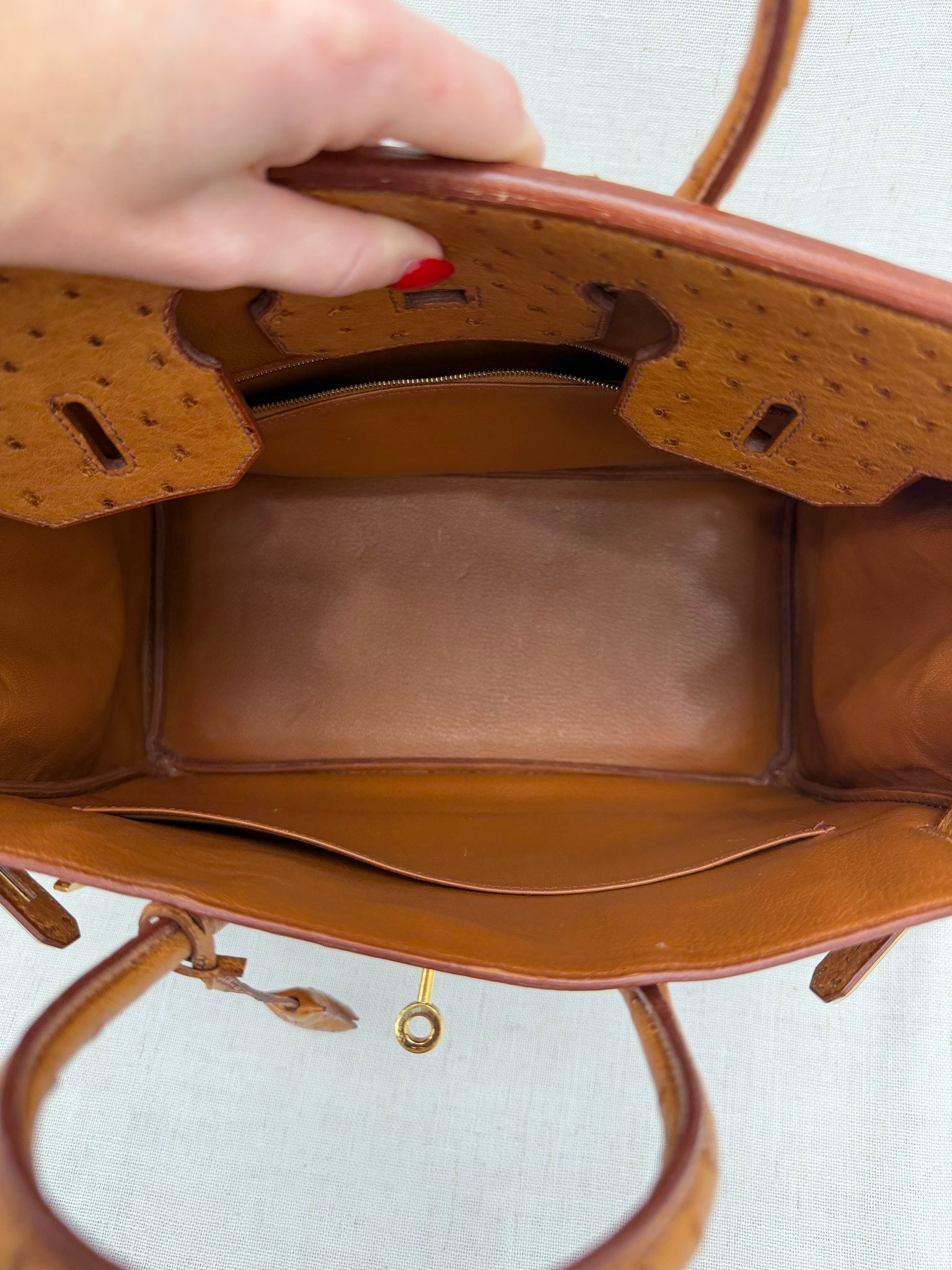 Hermes Ostrich Leather HAC Birkin 32