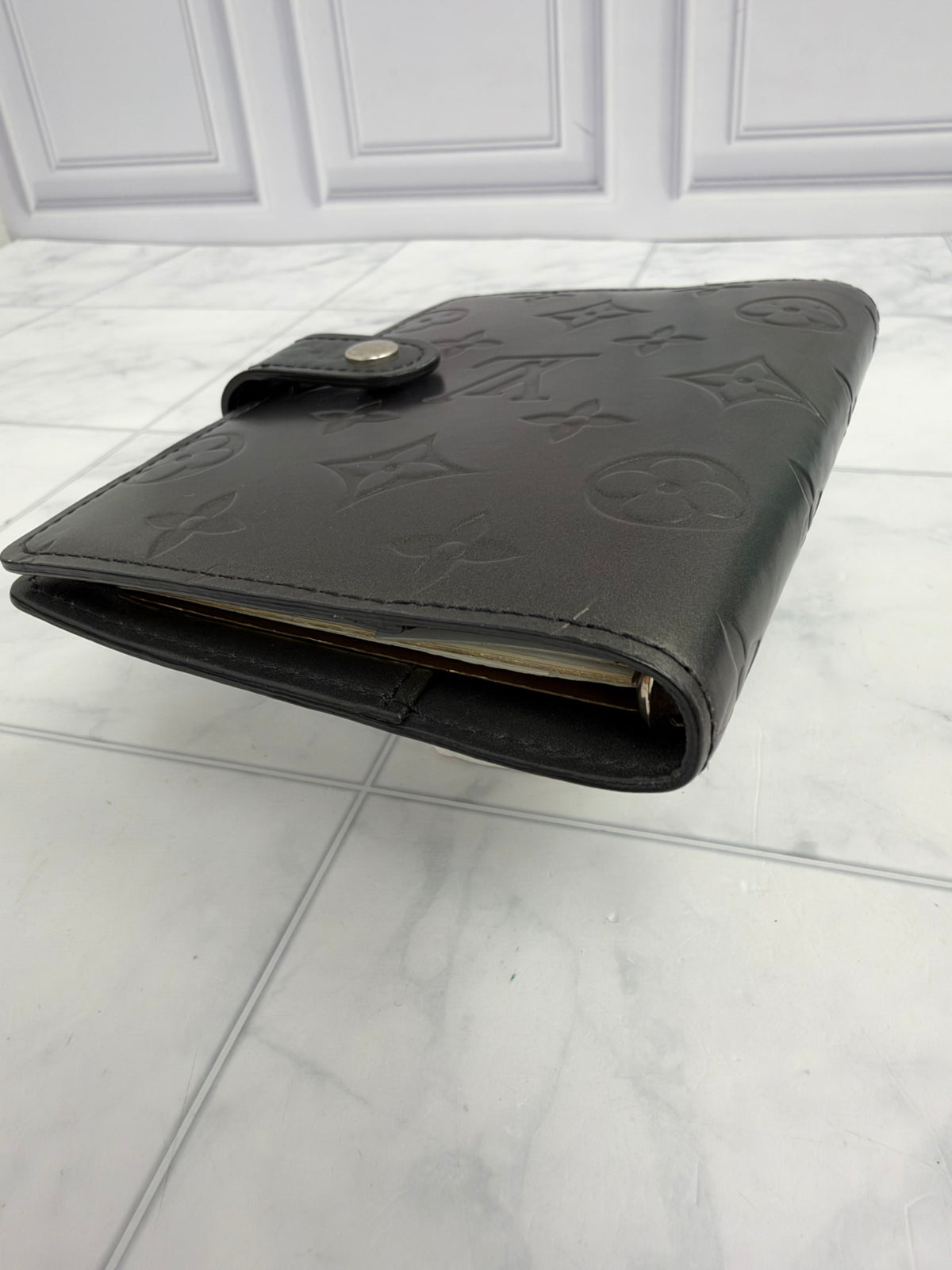 Louis Vuitton Grey Monogram Mat Agenda Cover PM