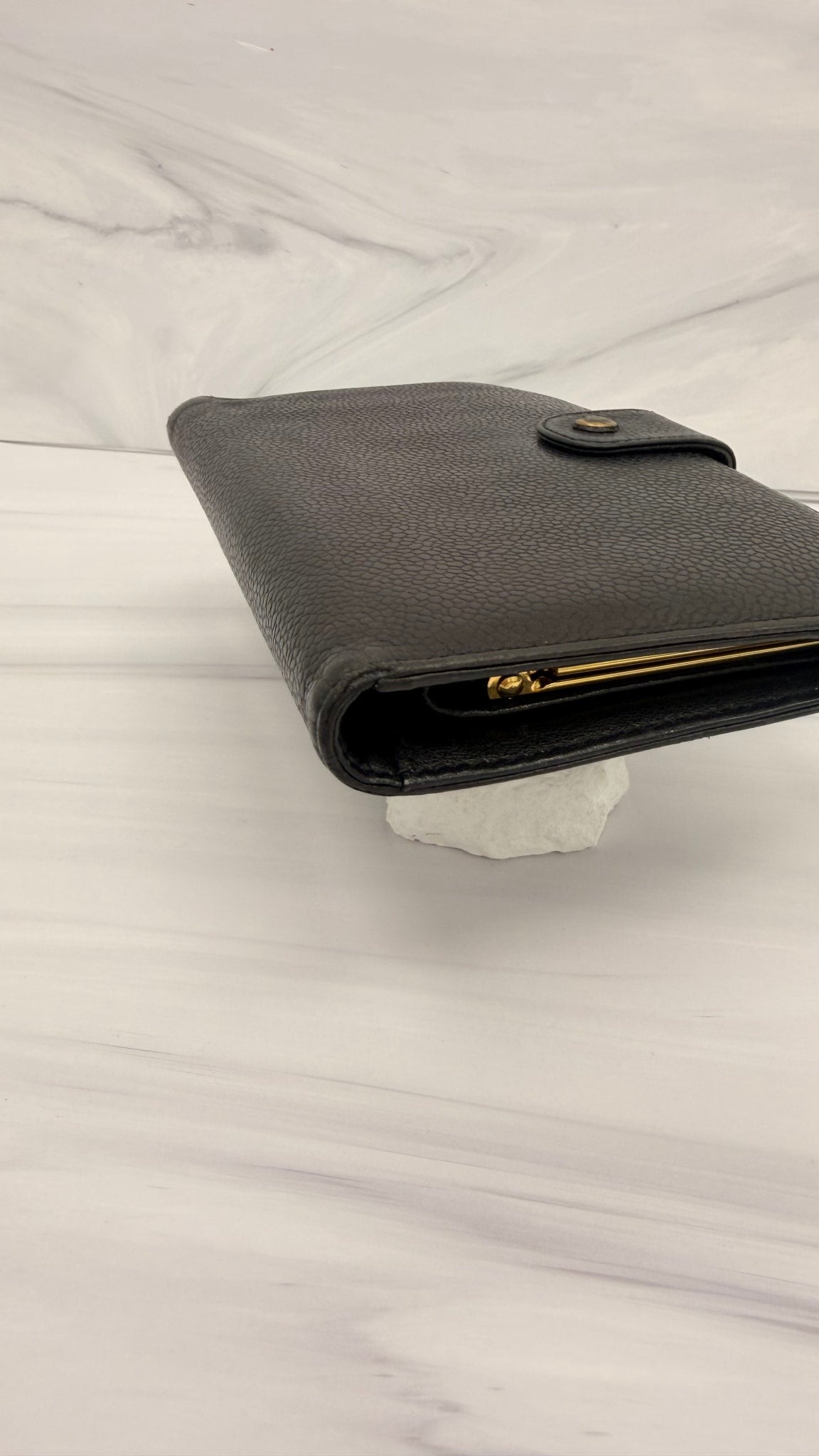 Chanel Black Caviar Leather CC Wallet 