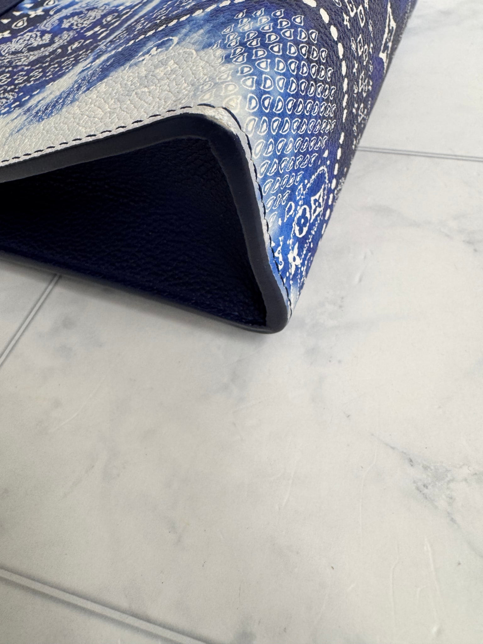 Louis Vuitton Blue Monogram Bandana Pochette MM
