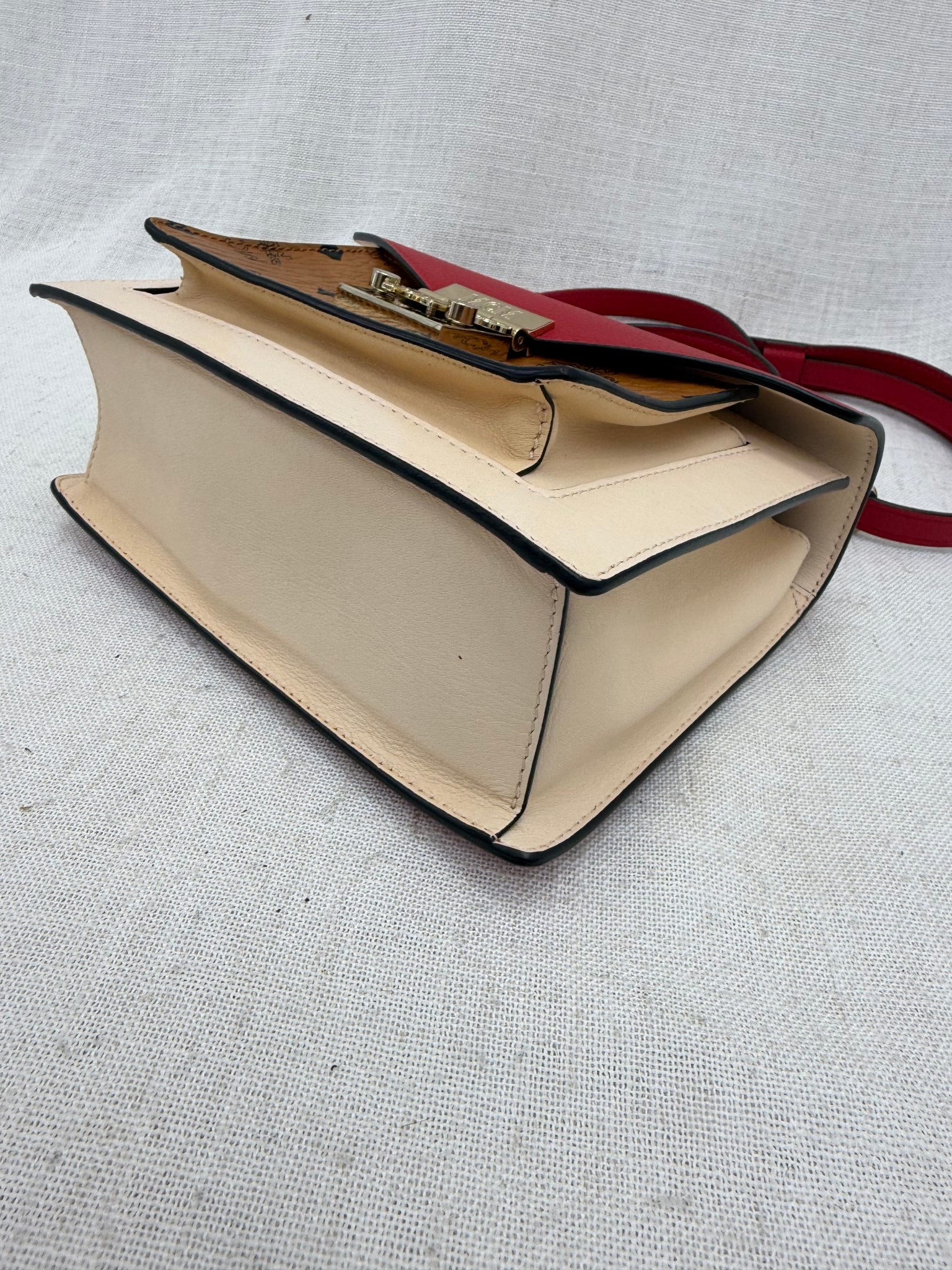 MCM Tricolor Leather Patricia Satchel 2way Bag