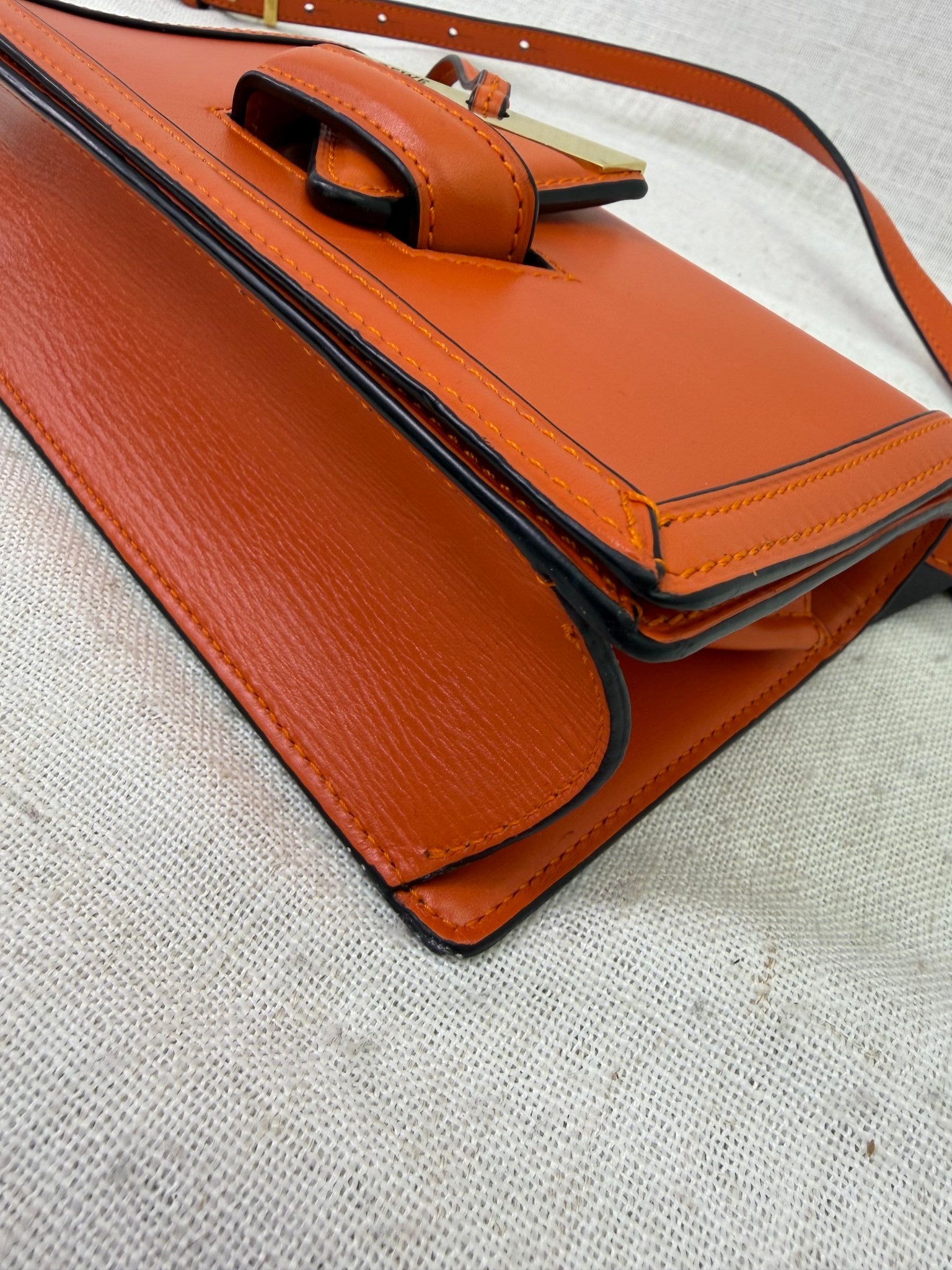 Loewe Orange Leather Barcelona Crossbody