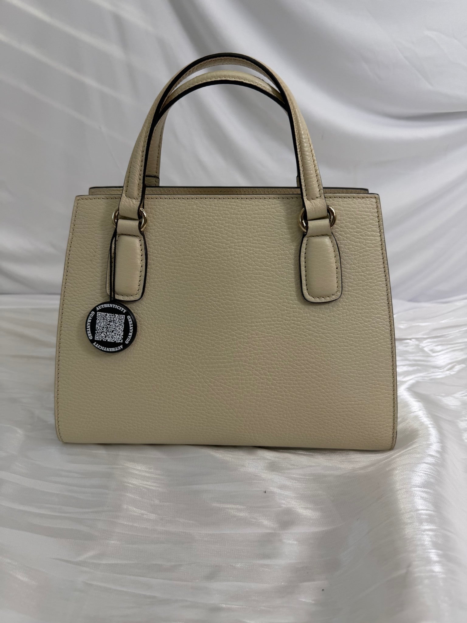 Gucci Beige Pebbled Leather Soho Bag