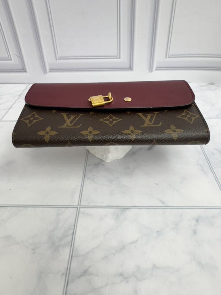 Louis Vuitton Monogram & Burgundy Portefeuille Venus Wallet