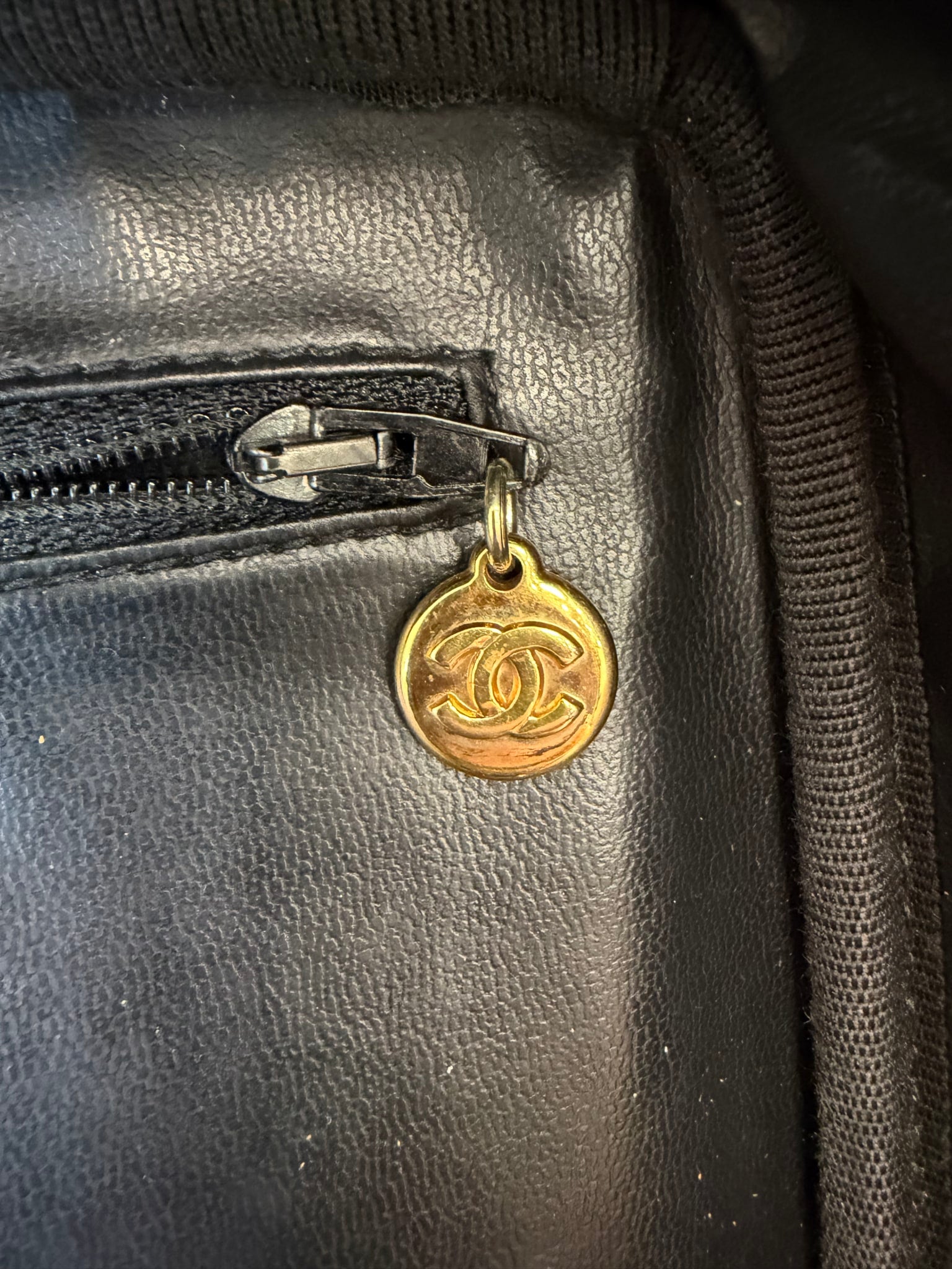 Chanel Black Caviar Large Vanity Case