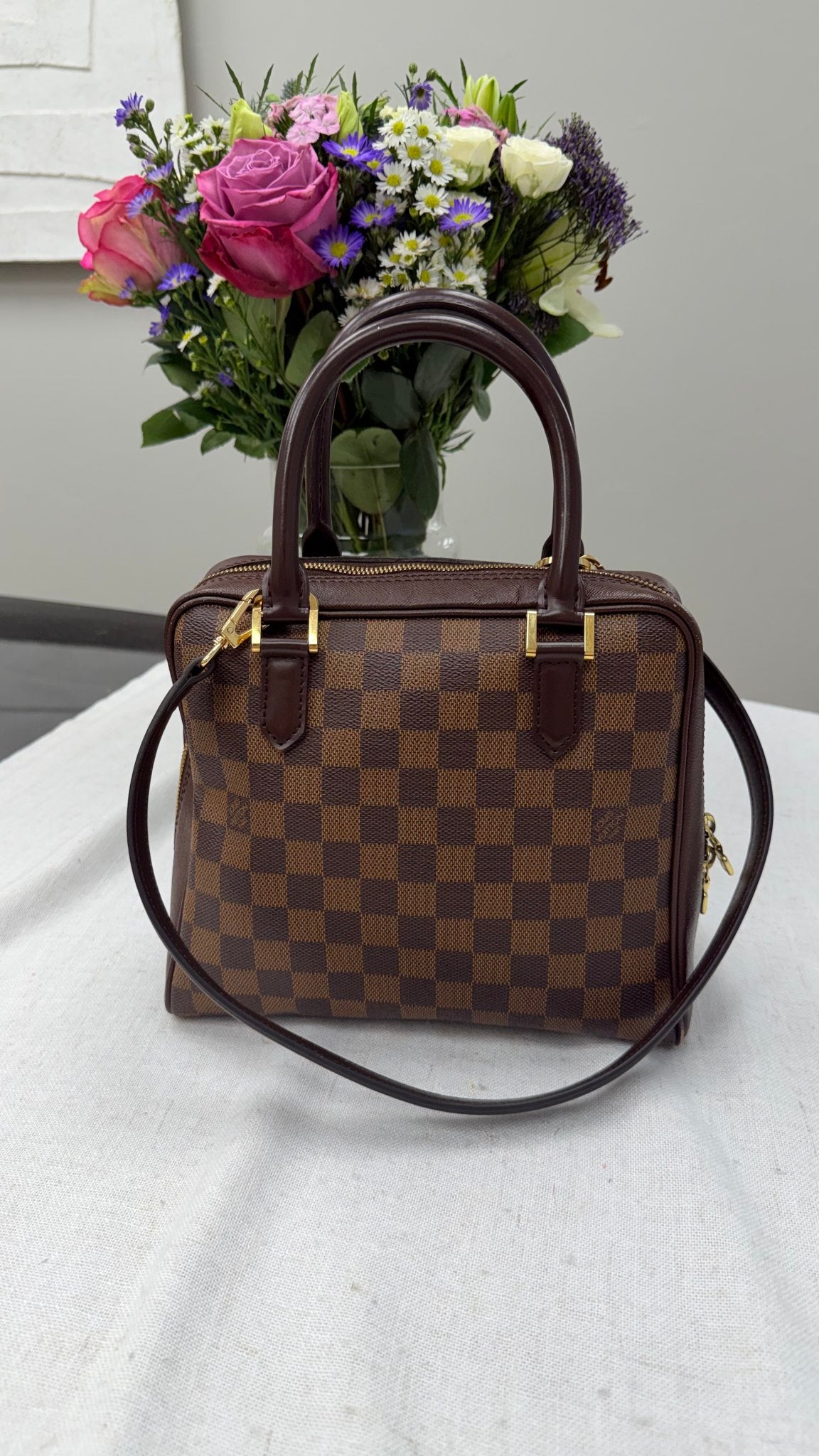 Louis Vuitton Damier Ebene Brera Handbag