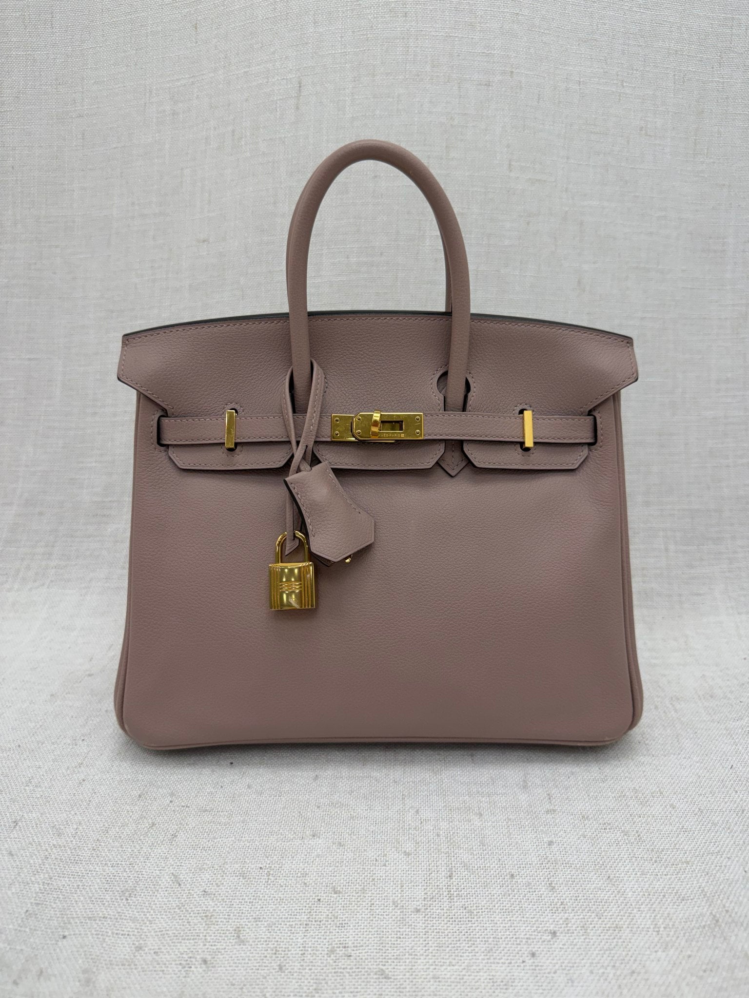 Hermes Glycine Pink Togo Leather Birkin 25 GHW