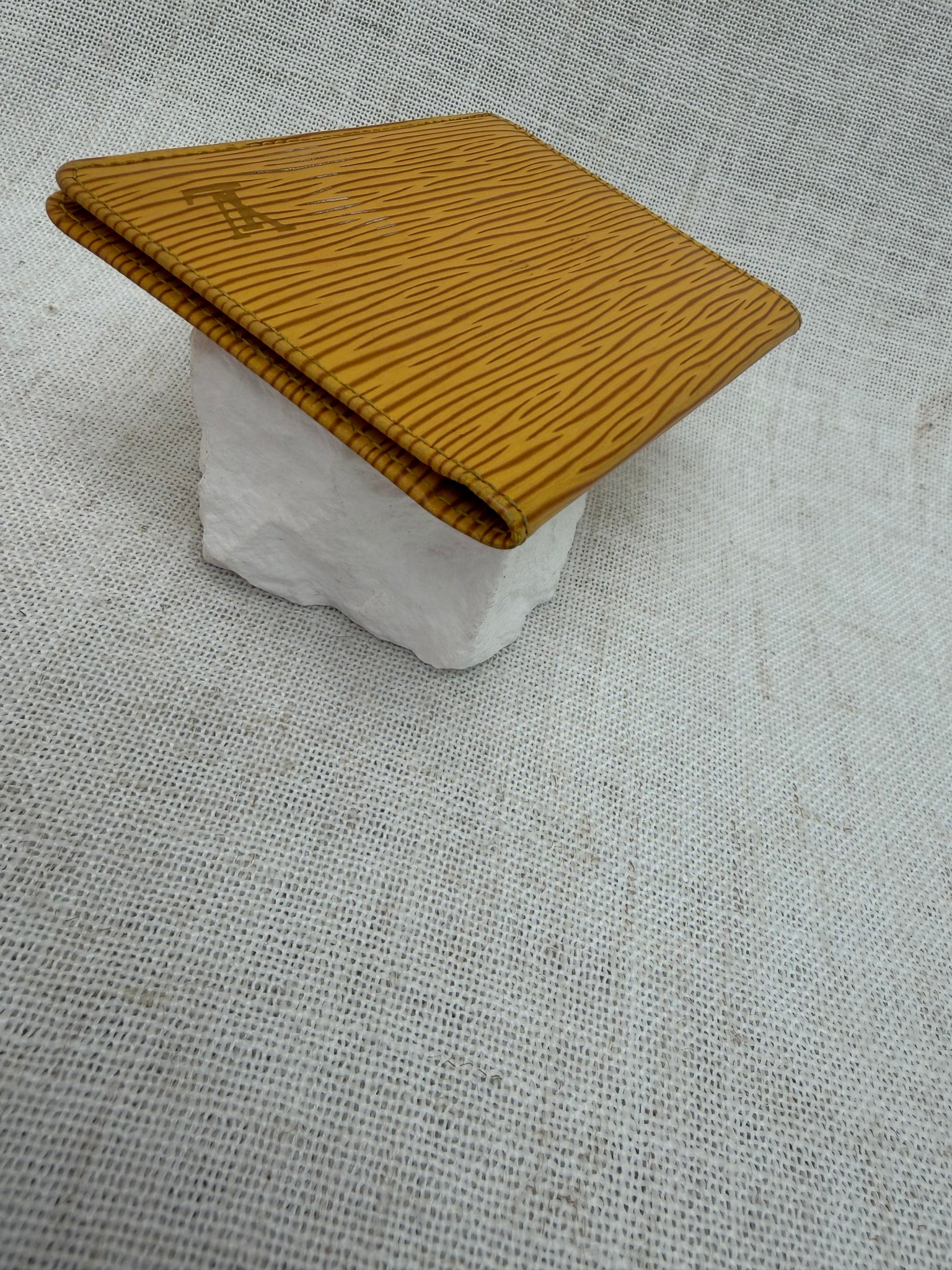 Louis Vuitton Yellow Epi Leather ID Case