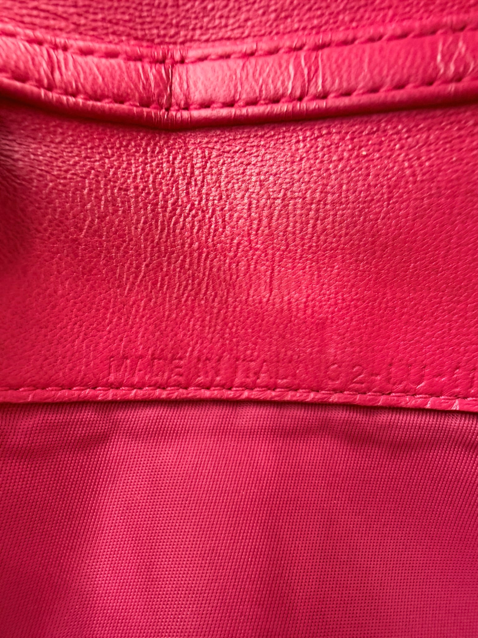 Christian Dior Pink Leather Cannage Crossbody Wallet on a Chain