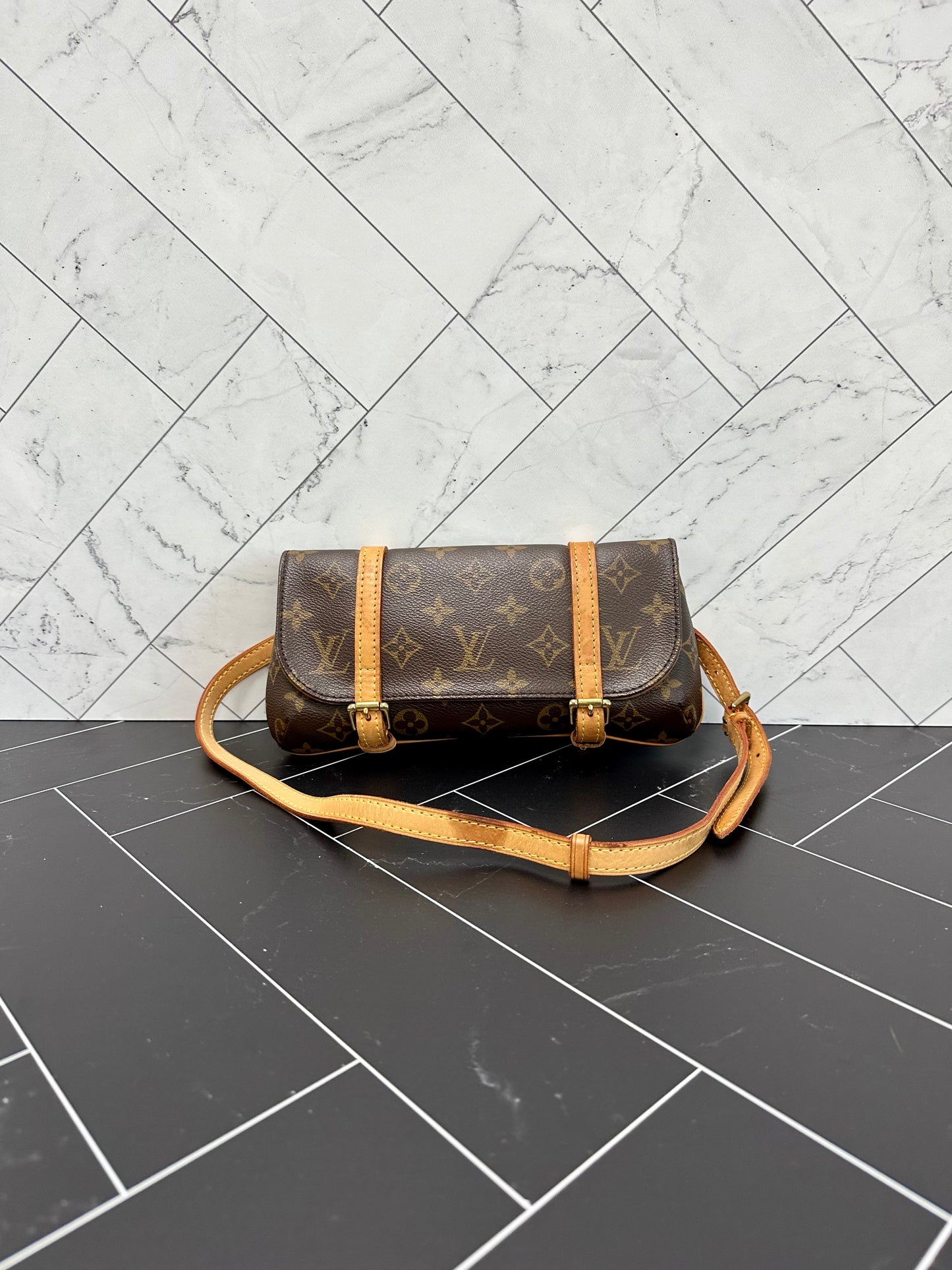 Louis Vuitton Marelle Waist Bag Monogram Canvas Brown