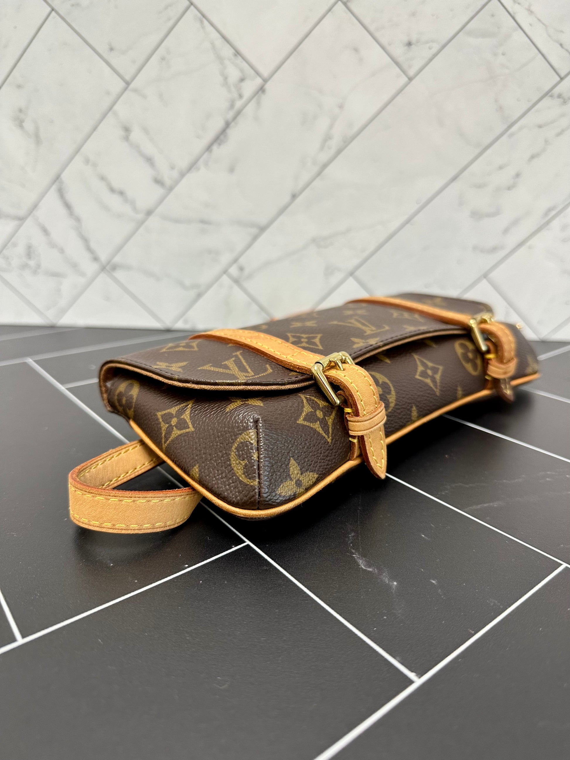 Shop for Louis Vuitton Monogram Canvas Leather Sonatine Bag - Shipped from  USA