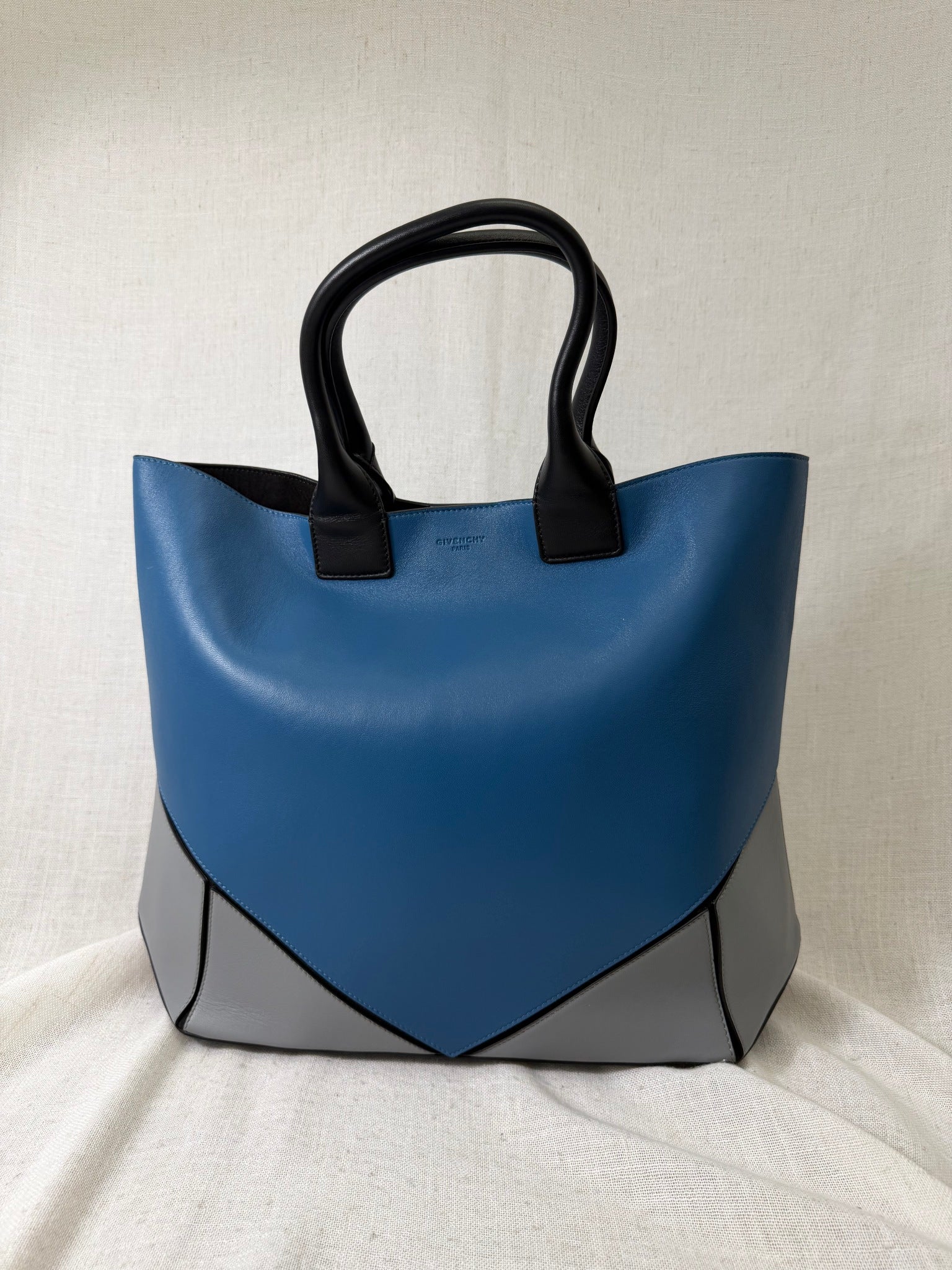 Givenchy Blue Easy Leather Tote Bag