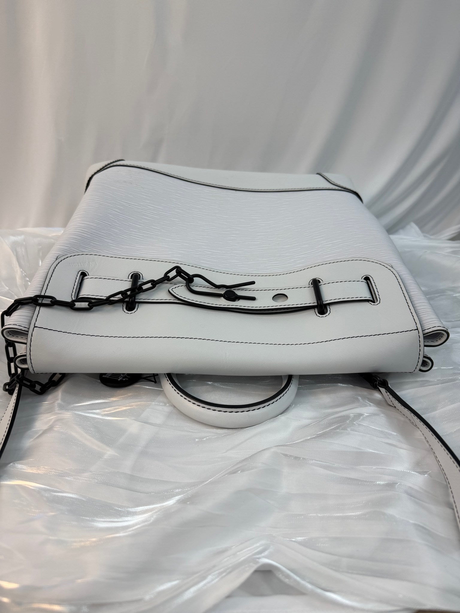 Louis Vuitton White Epi Leather Steamer Backpack PM