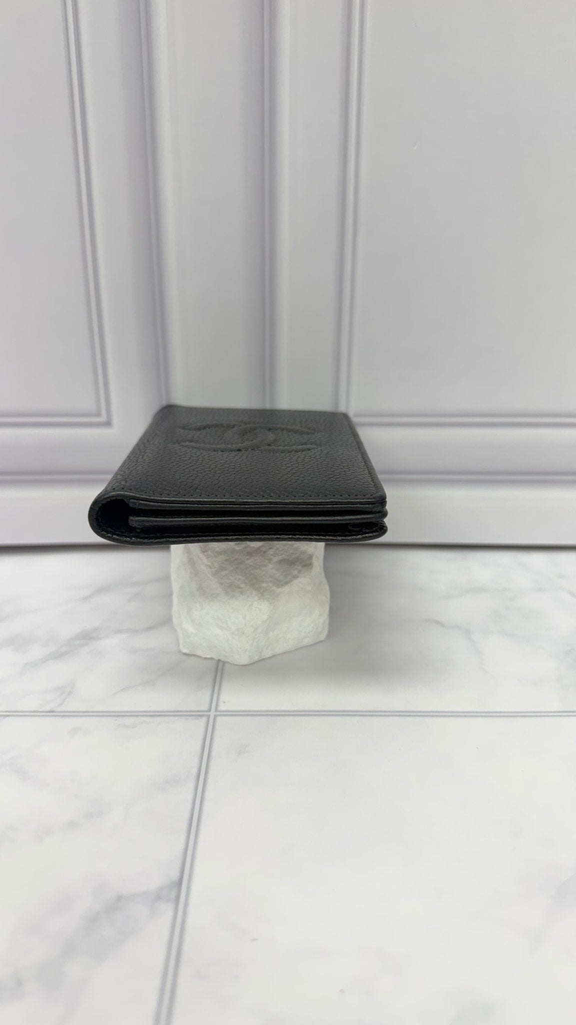 Chanel Black Caviar Leather Pocket Organizer