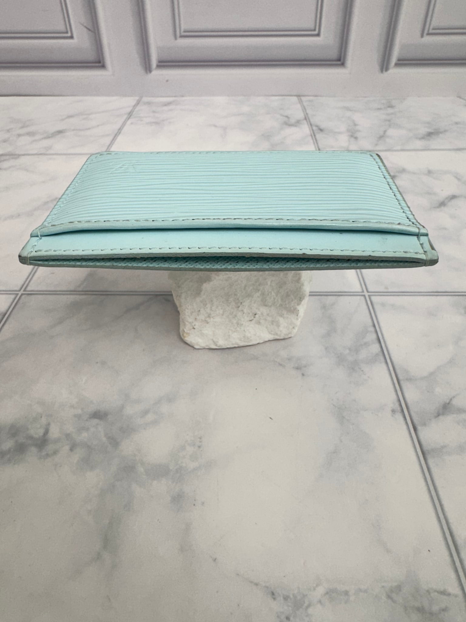 Louis Vuitton Light Blue Epi Card Case