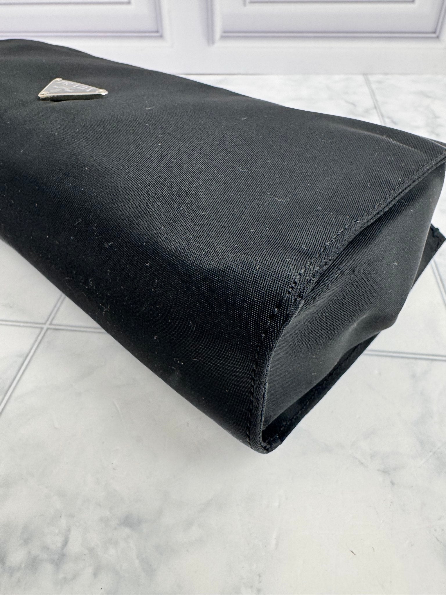 Prada Black Nylon Clutch Bag