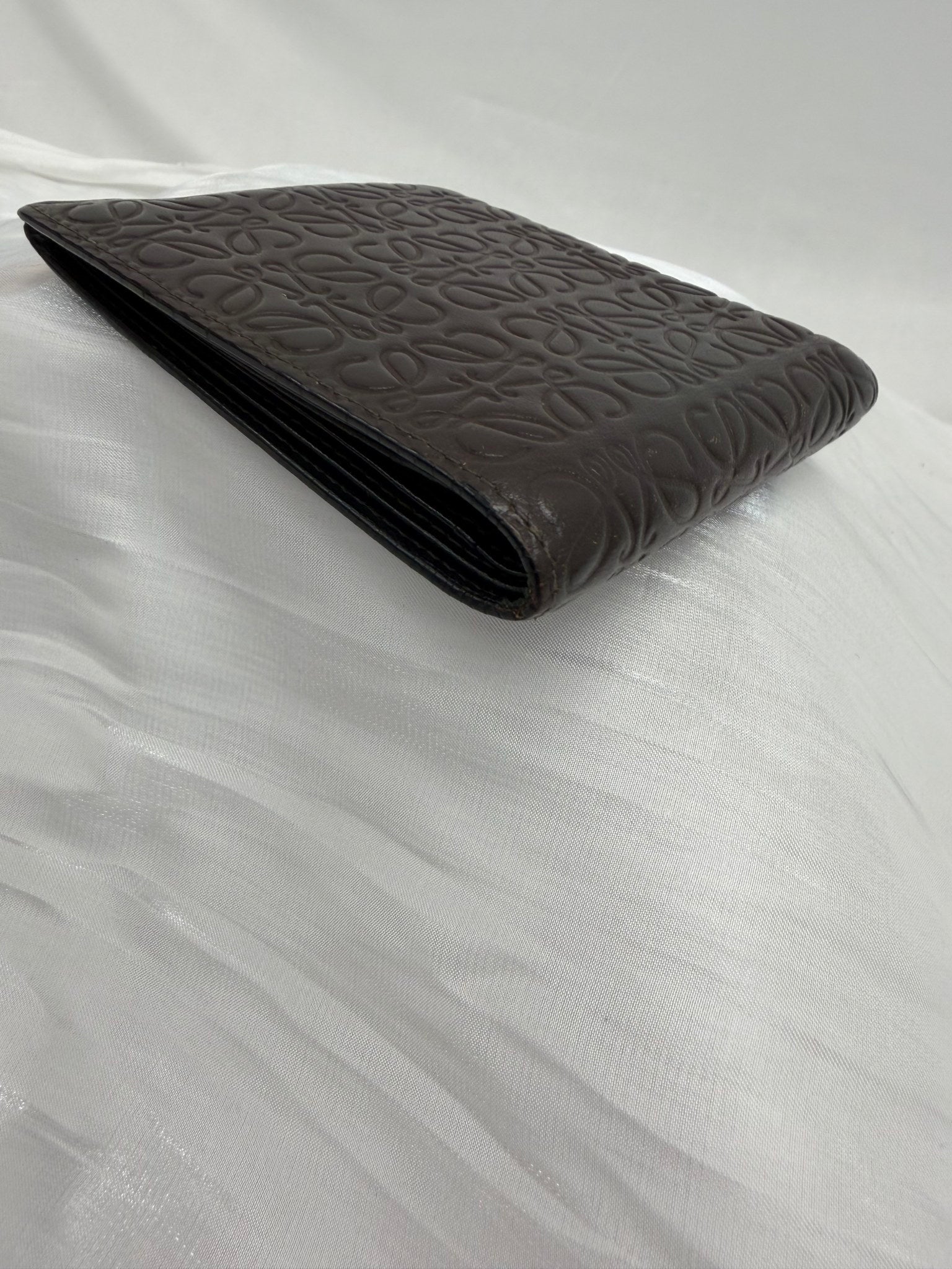 Loewe Brown Leather Anagram Bifold