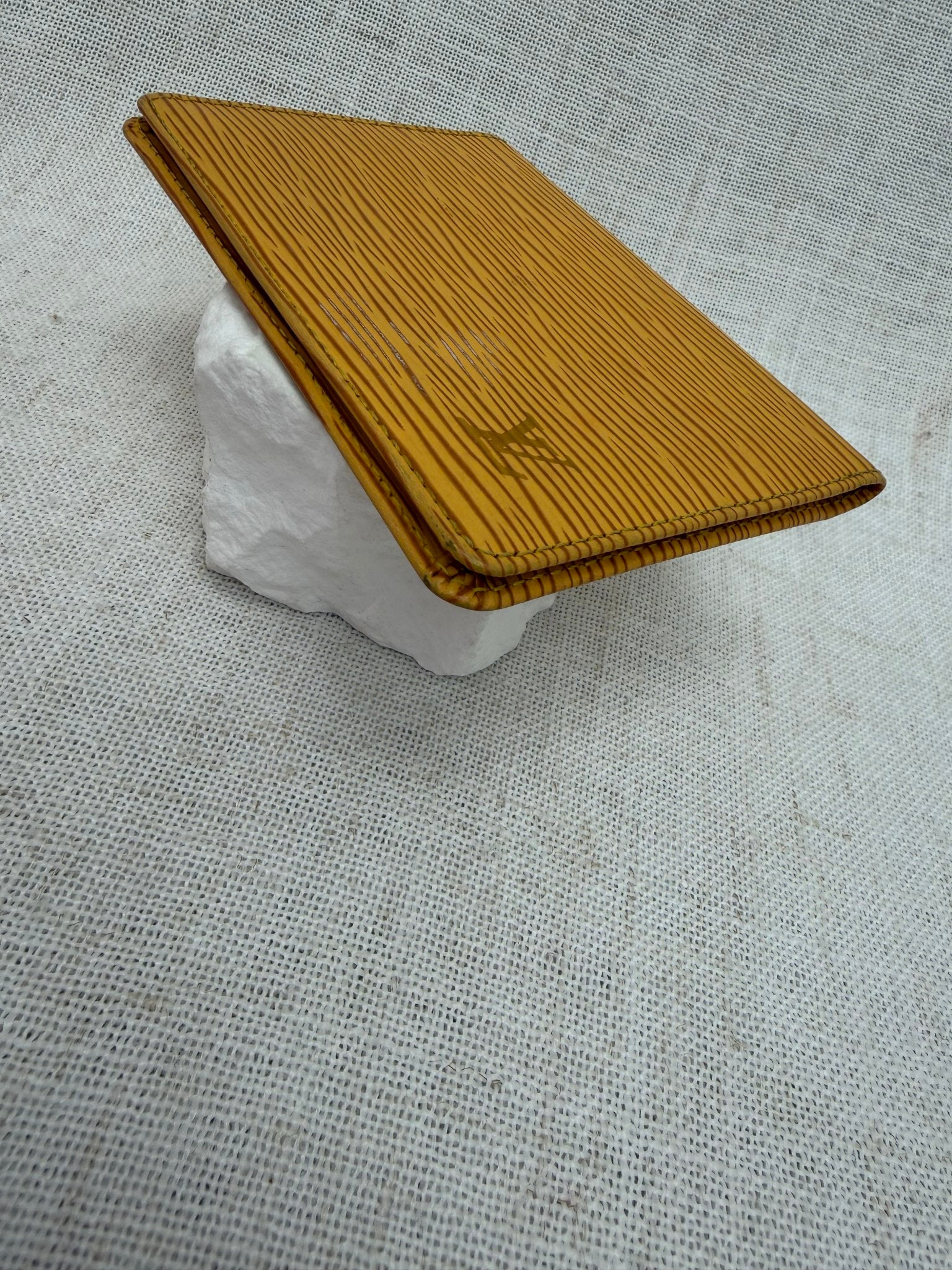 Louis Vuitton Yellow Epi Leather ID Case