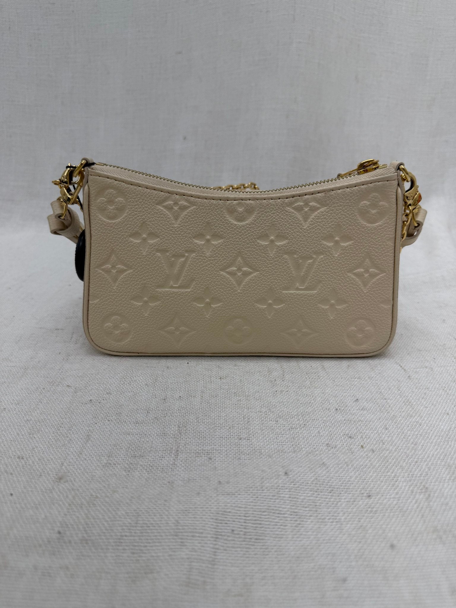 Louis Vuitton Cream Empreinte  Easy Pouch On Strap Bag