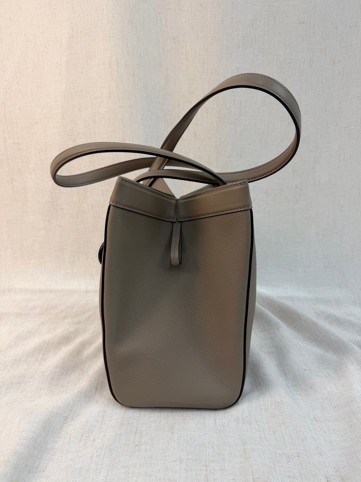Fendi Taupe Leather Origami Medium Bag