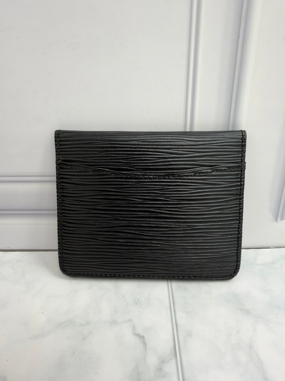 Louis Vuitton Black Epi Leather Card Case