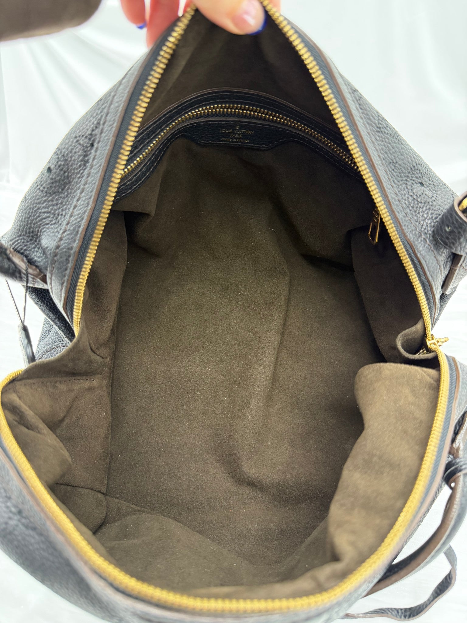 Louis Vuitton Black Mahina Galatea Handbag