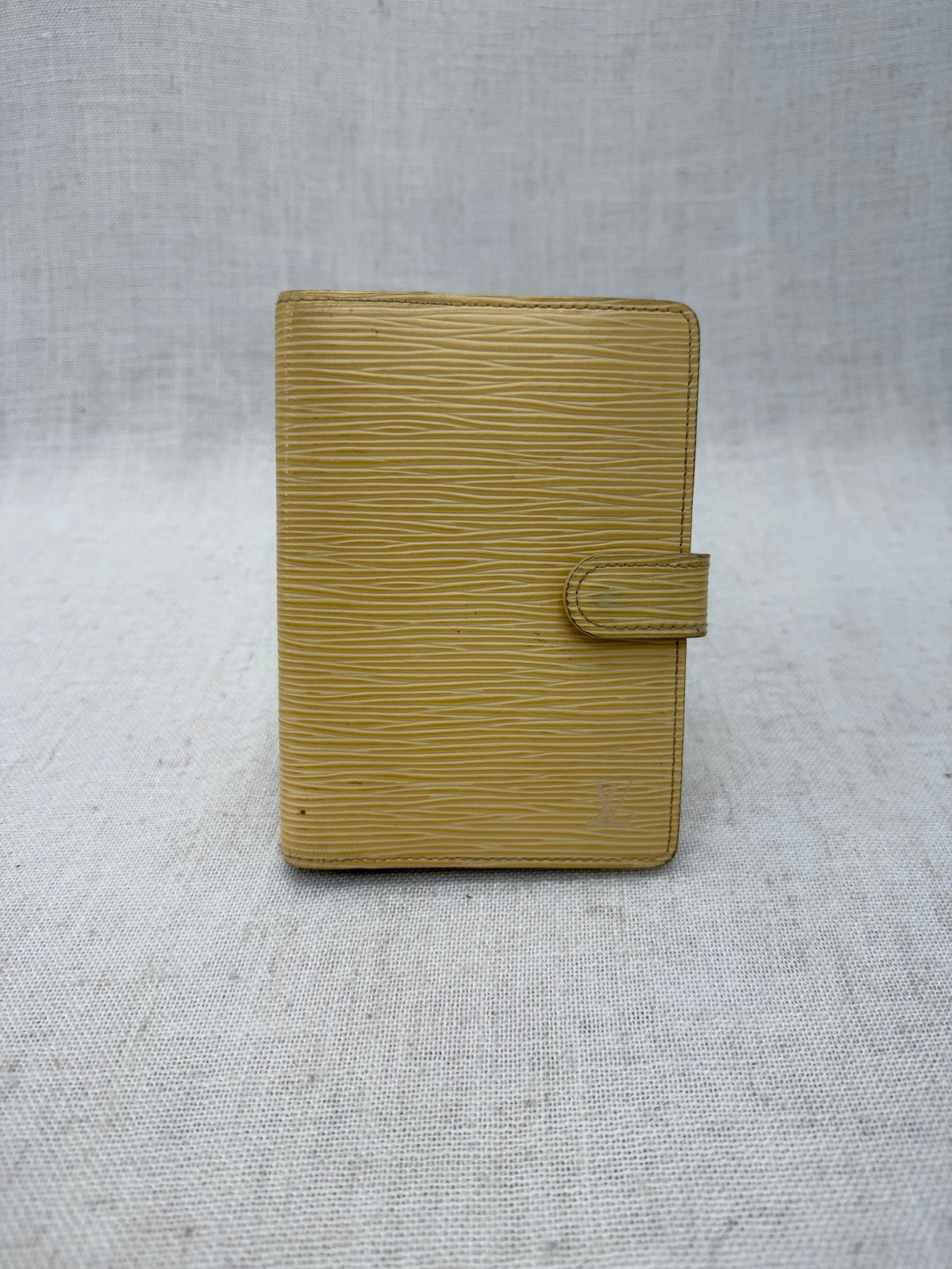 Louis Vuitton Yellow Epi Leather Passport Agenda PM