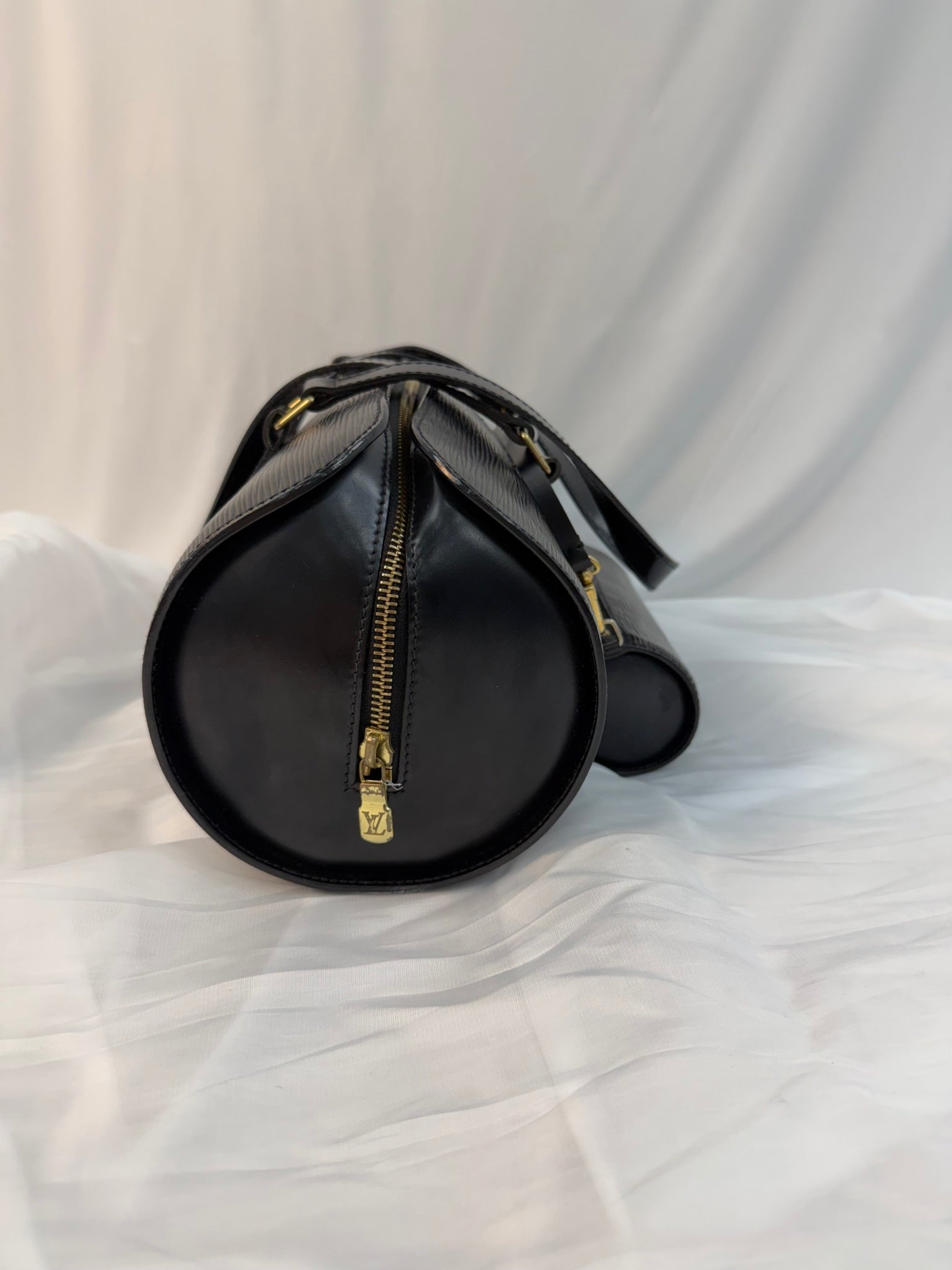Louis Vuitton Black Epi Leather Soufflot Bag