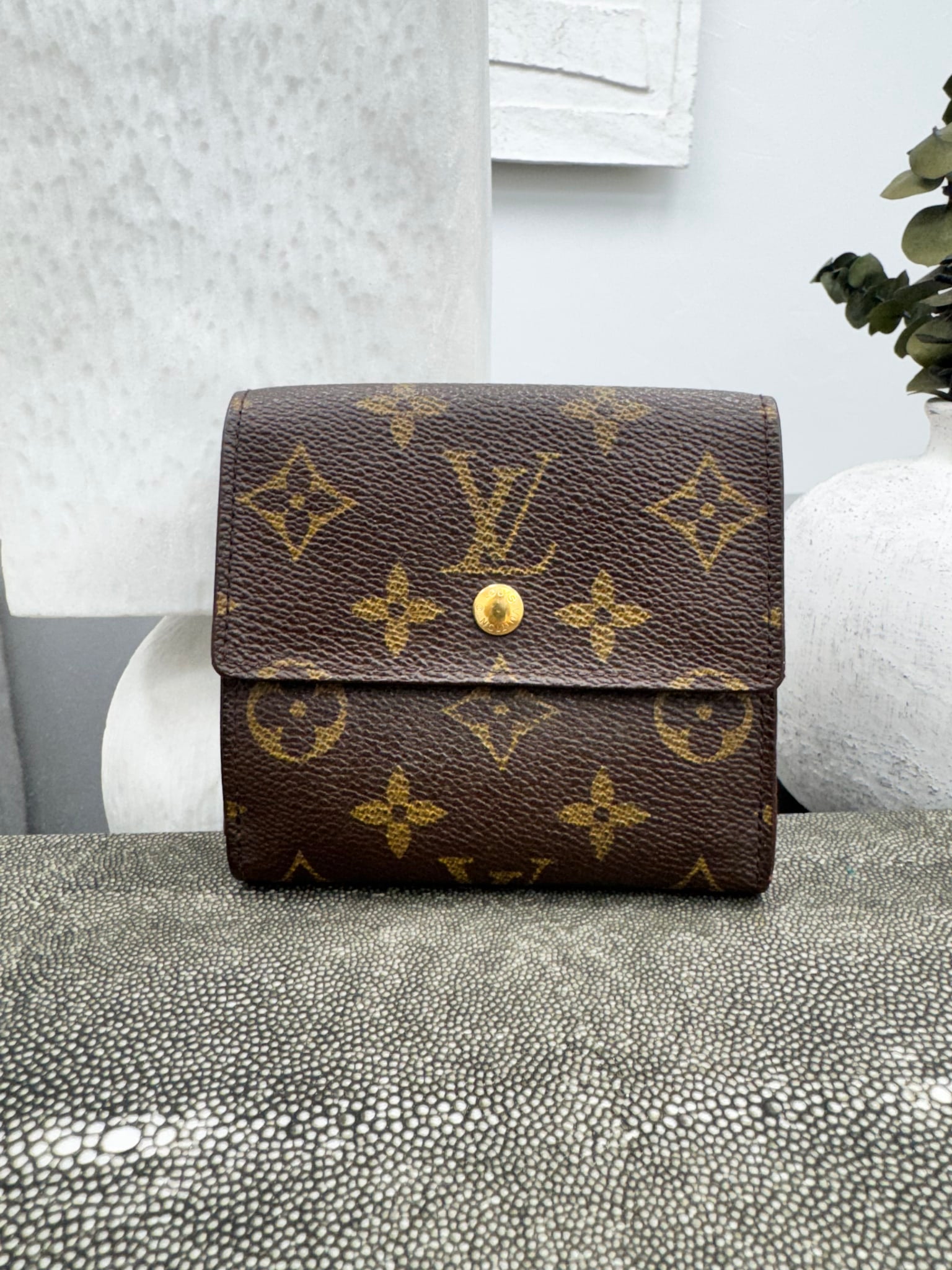 Louis Vuitton Monogram Elise Trifold Wallet