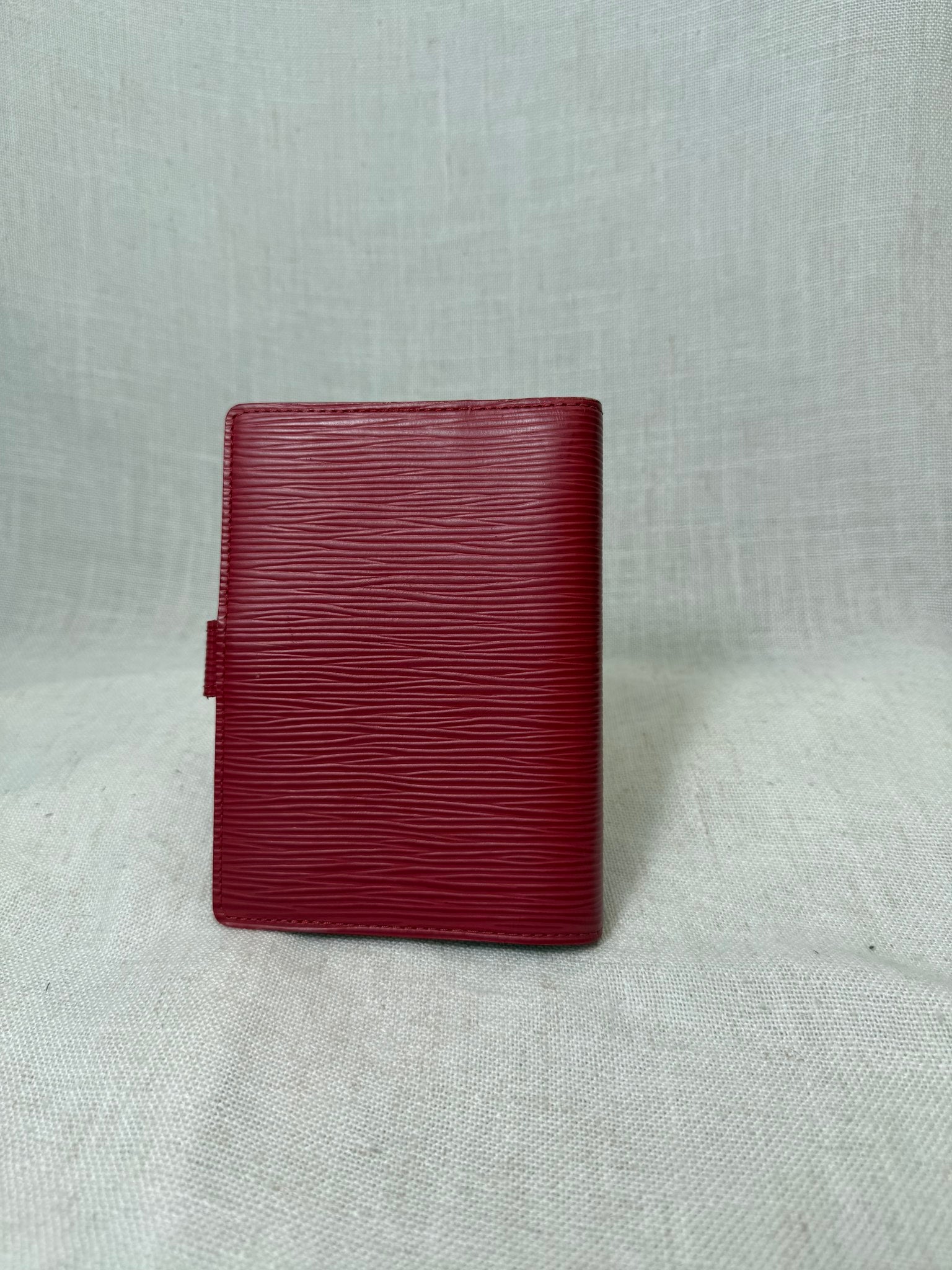 Louis Vuitton Red Epi Leather Passport Agenda PM 