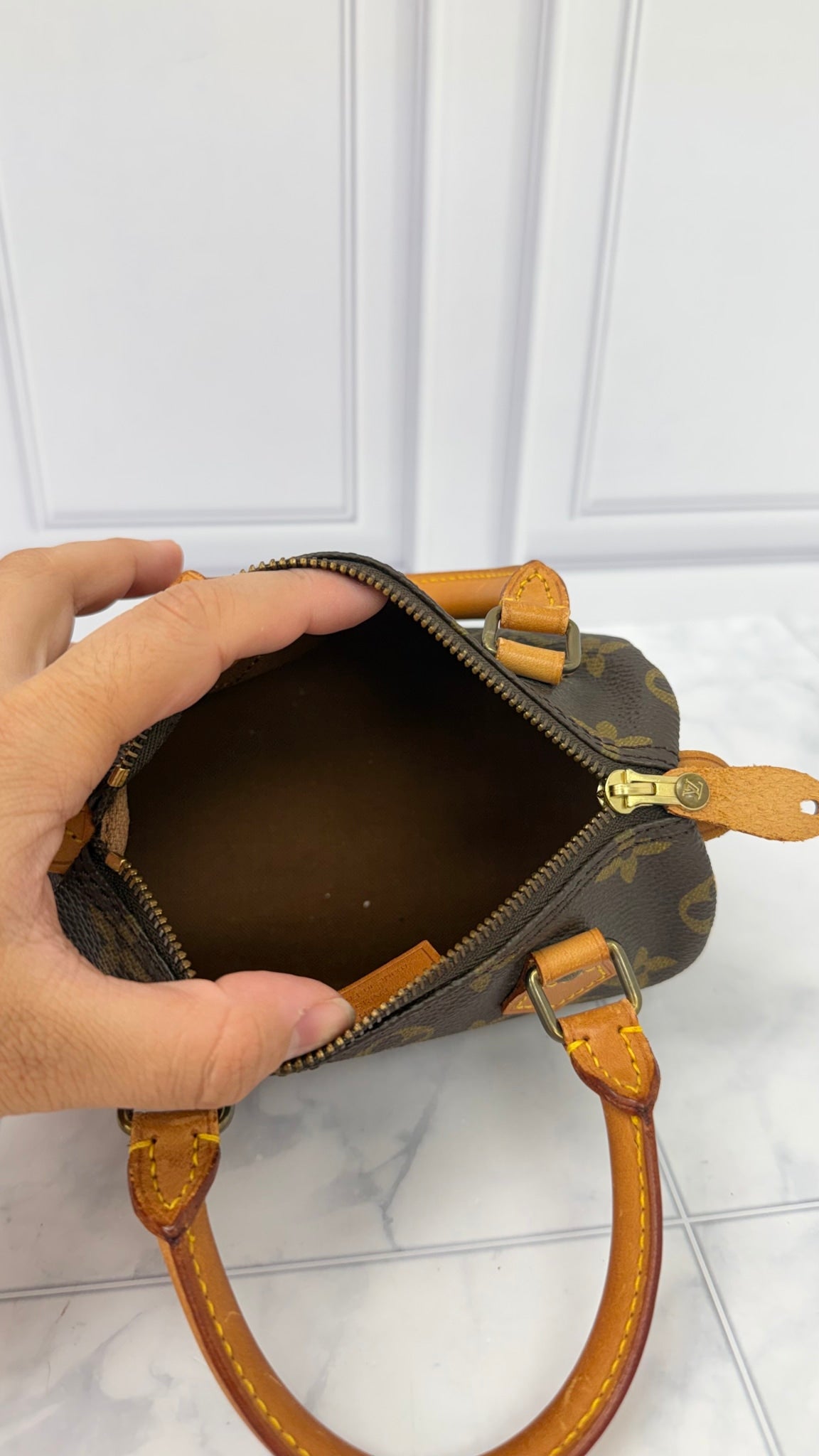 Louis Vuitton Monogram Nano Speedy Handbag 