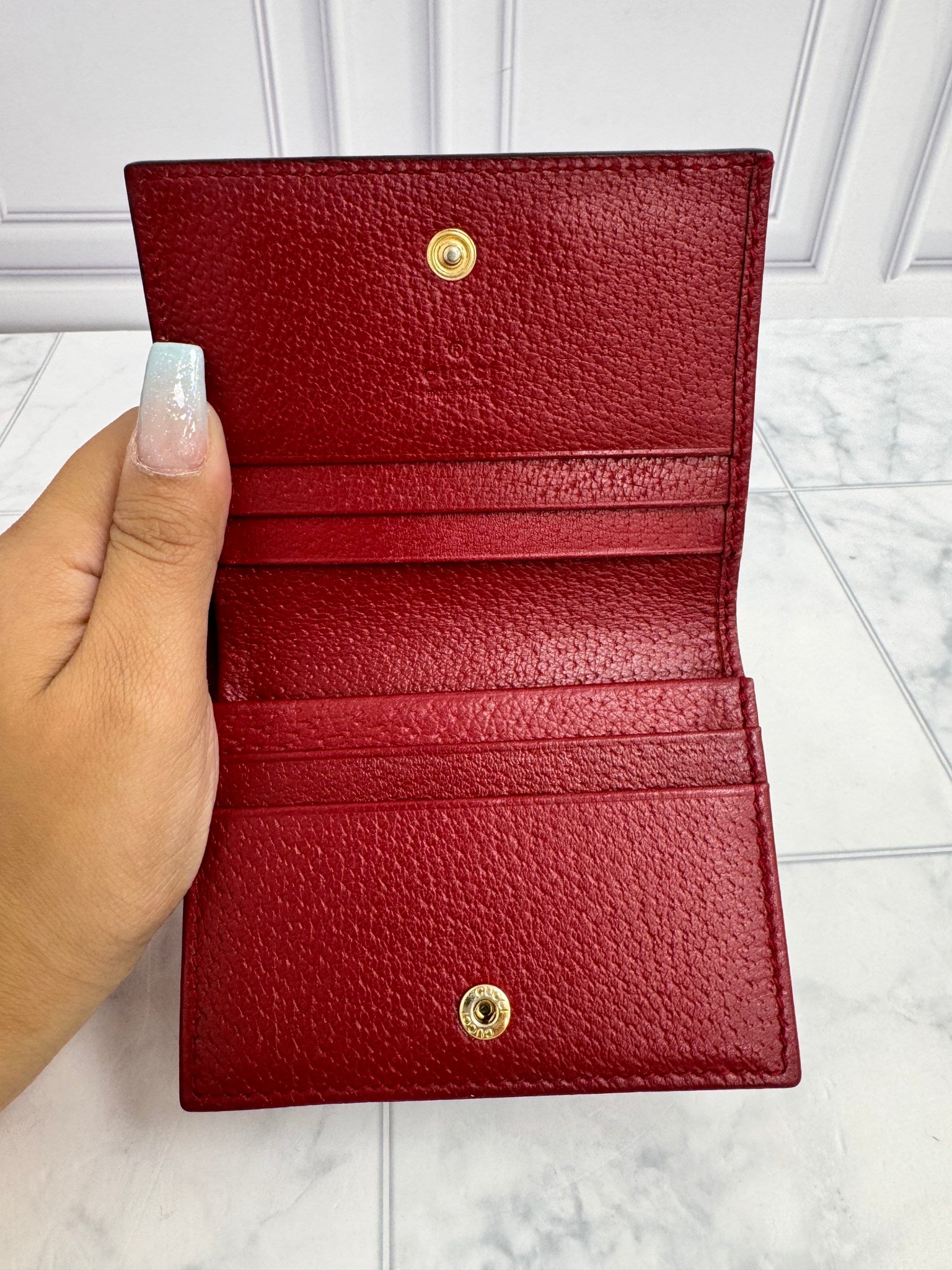 Gucci GG Supreme Tian Bifold Card Case