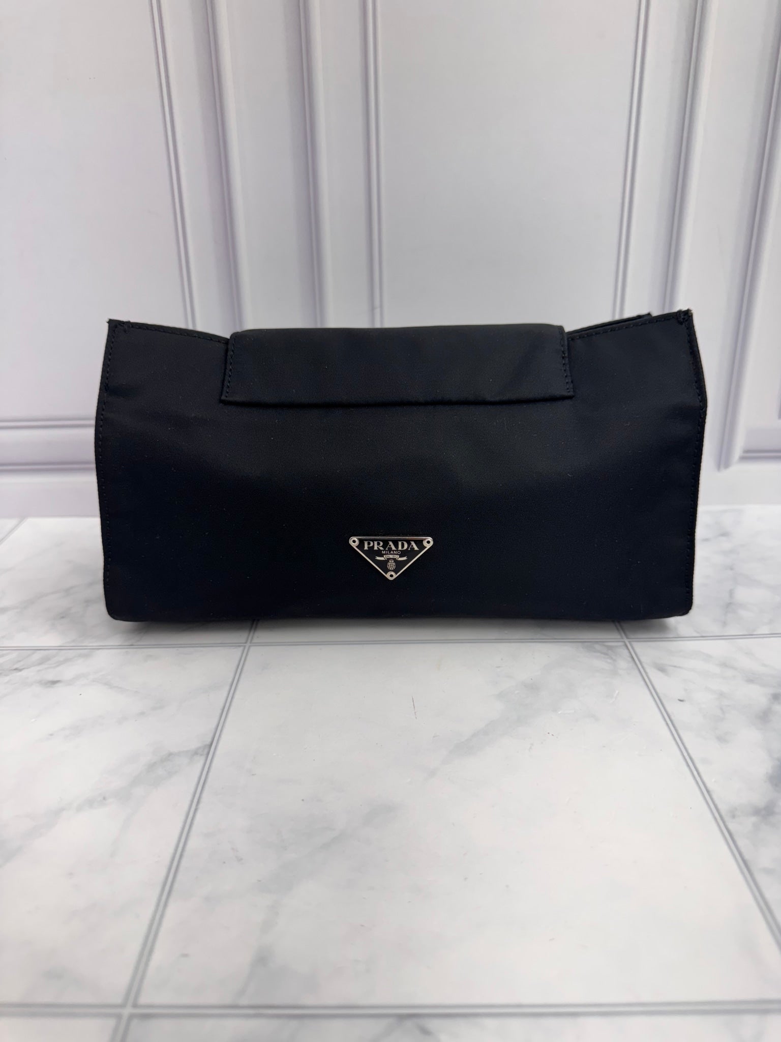 Prada Black Nylon Clutch Bag